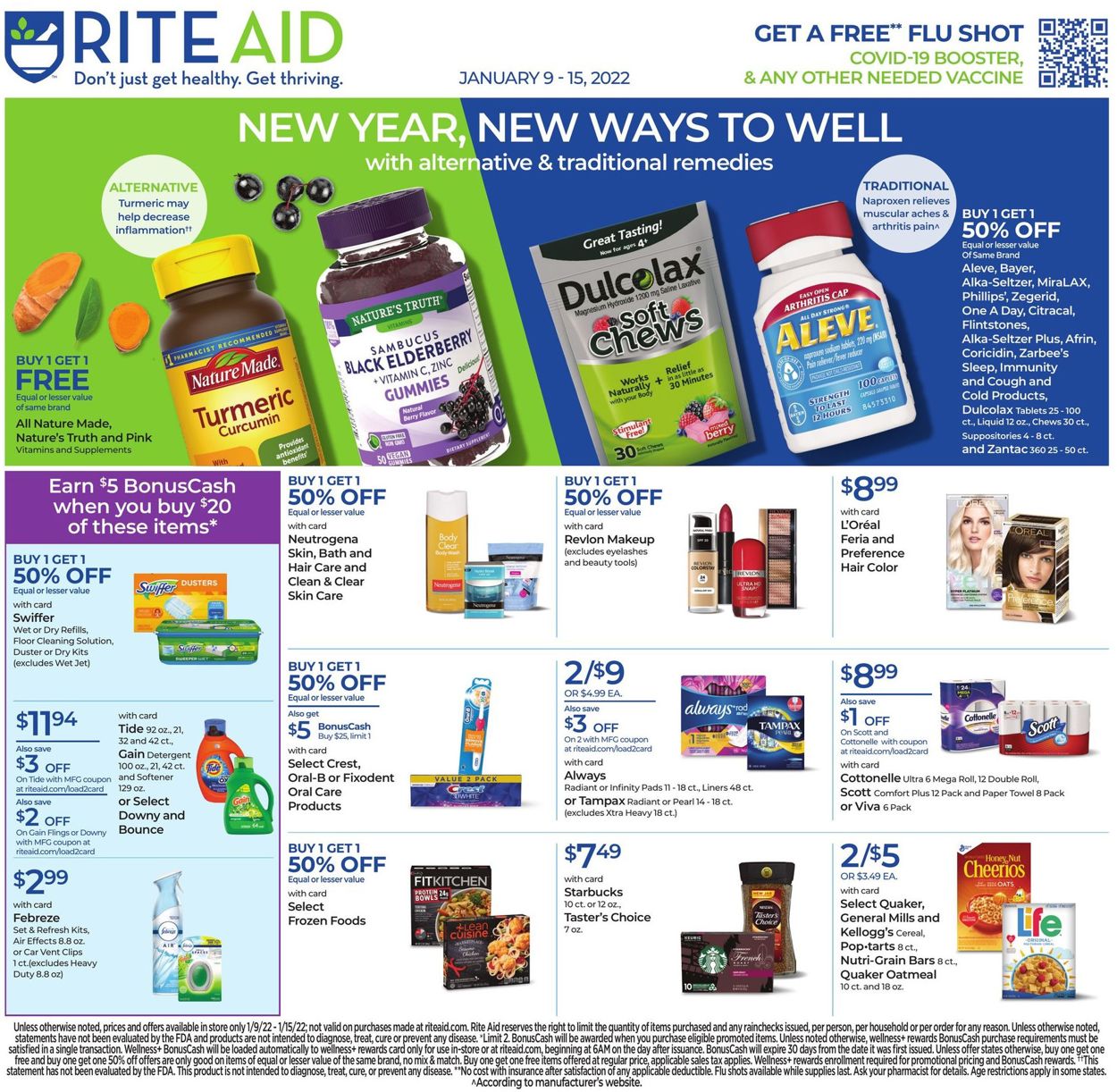 Rite Aid Weekly Ad Circular - valid 01/09-01/15/2022