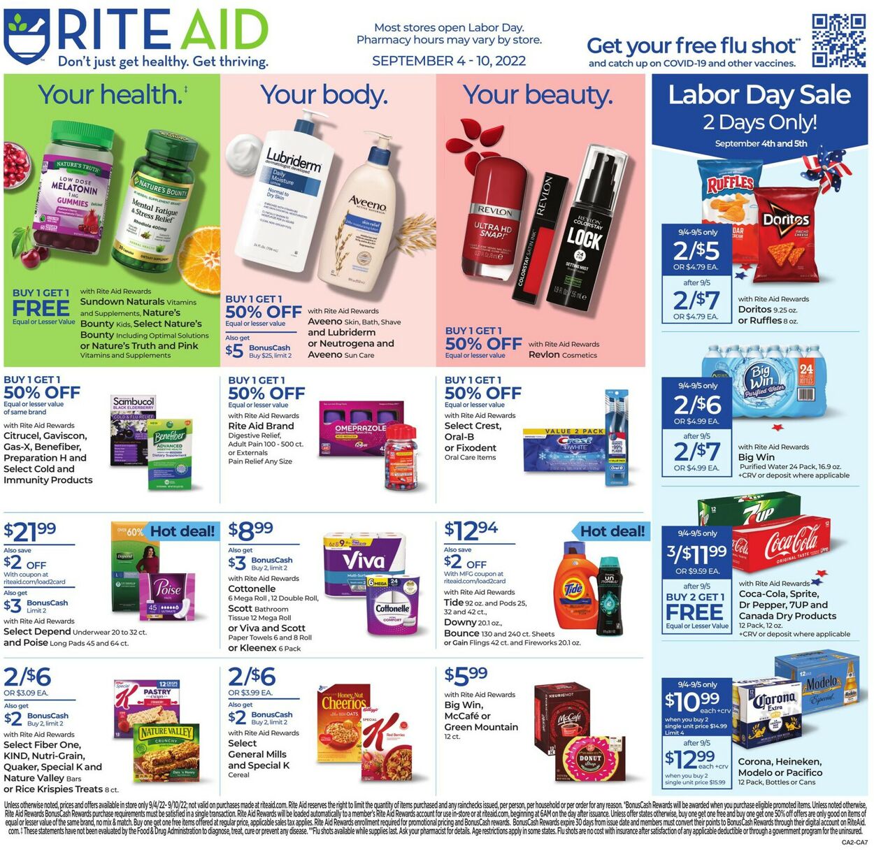 Rite Aid Weekly Ad Circular - valid 09/04-09/10/2022