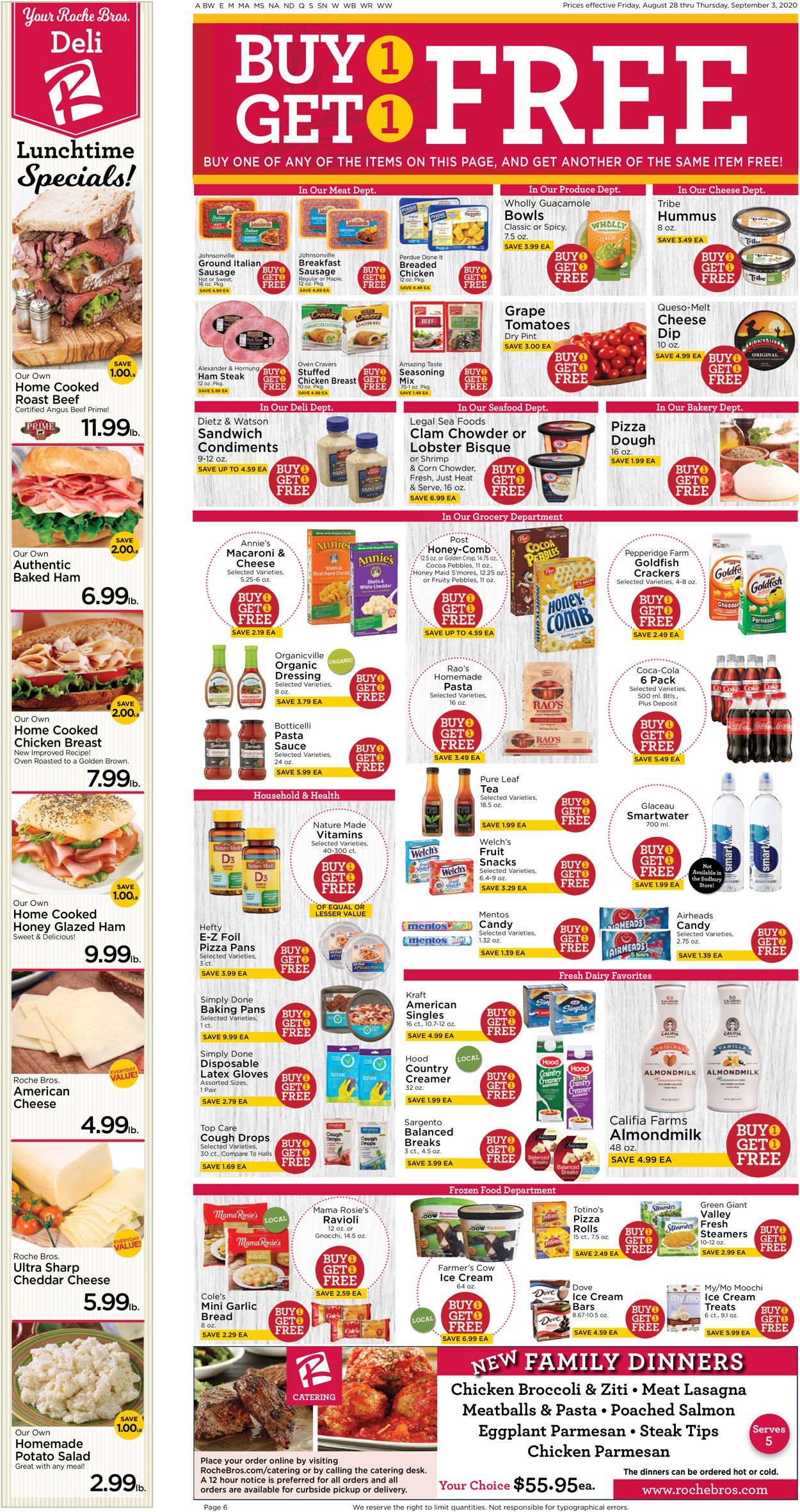 Roche Bros. Supermarkets Weekly Ad Circular - valid 08/28-09/03/2020 (Page 6)