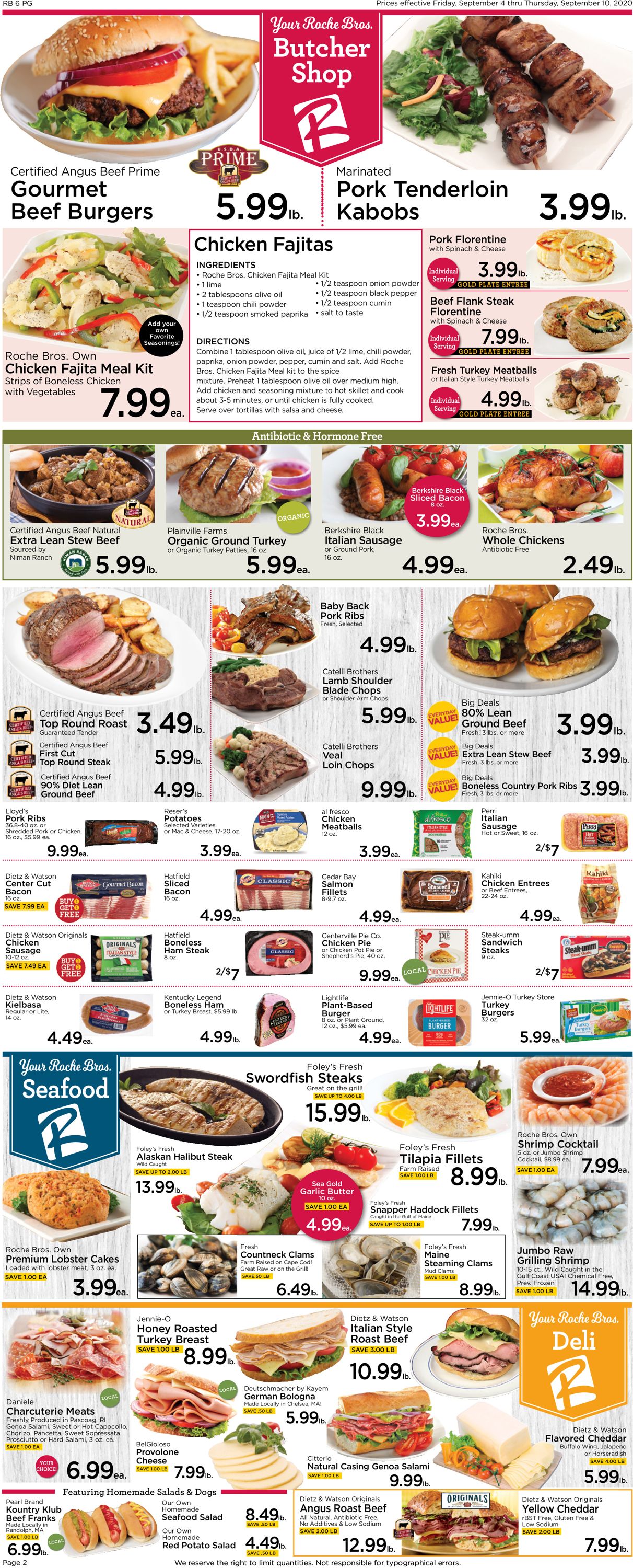 Roche Bros. Supermarkets Weekly Ad Circular - valid 09/04-09/10/2020 (Page 2)