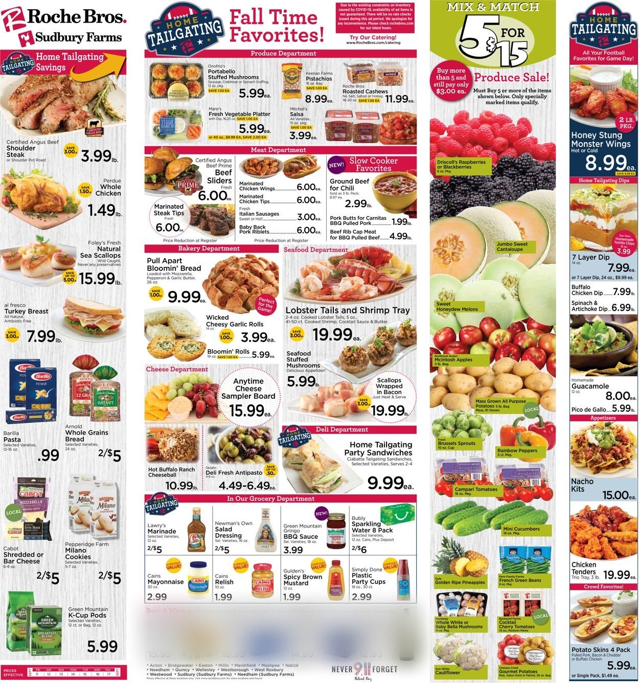 Roche Bros. Supermarkets Weekly Ad Circular - valid 09/11-09/17/2020