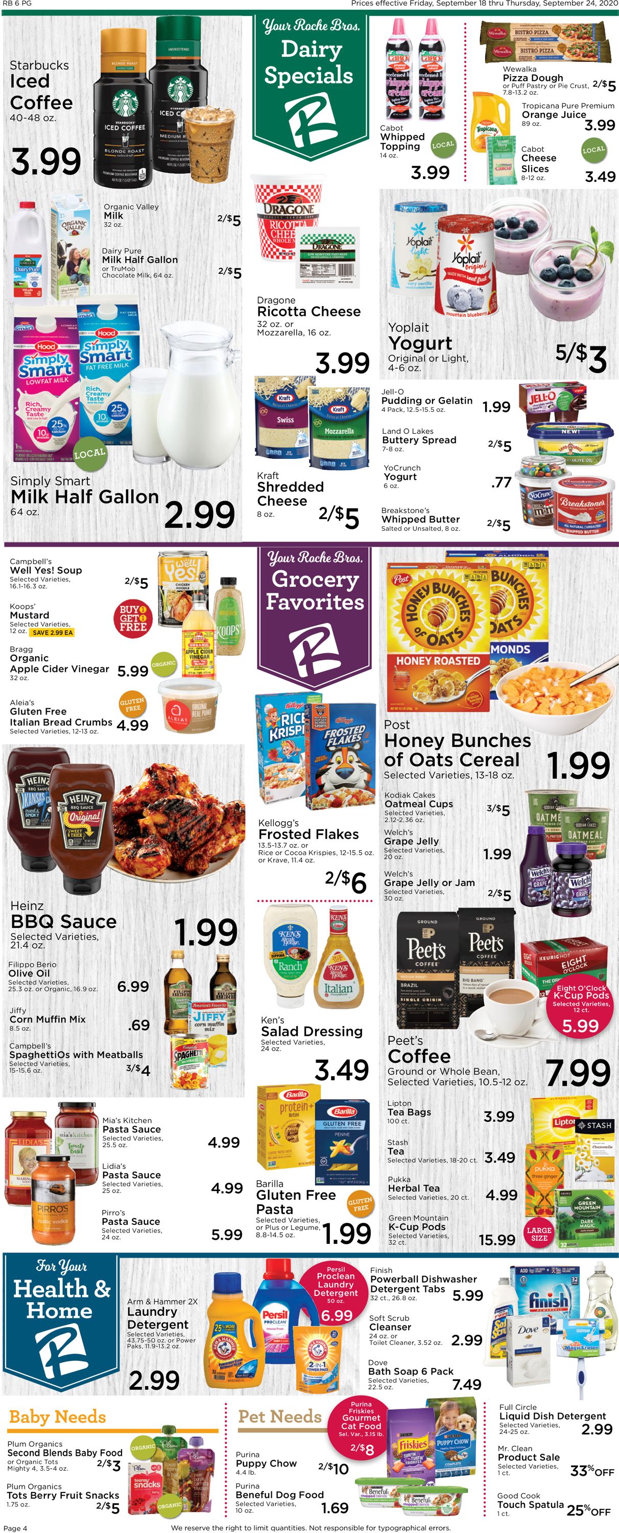 Roche Bros. Supermarkets Weekly Ad Circular - valid 09/18-09/24/2020 (Page 4)