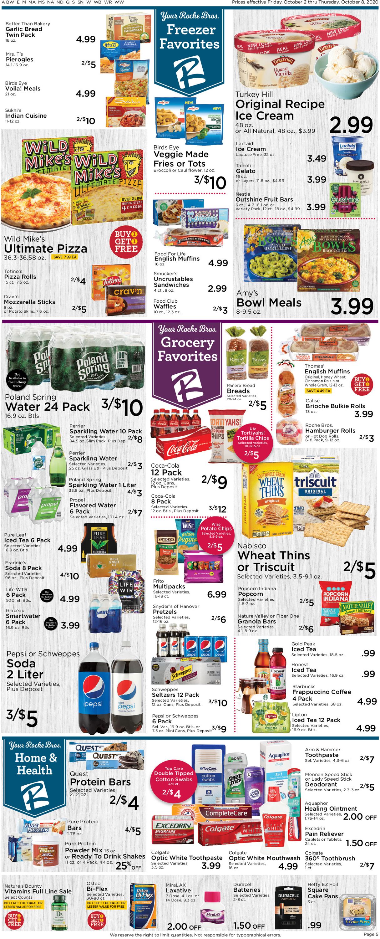 Roche Bros. Supermarkets Weekly Ad Circular - valid 10/02-10/08/2020 (Page 5)