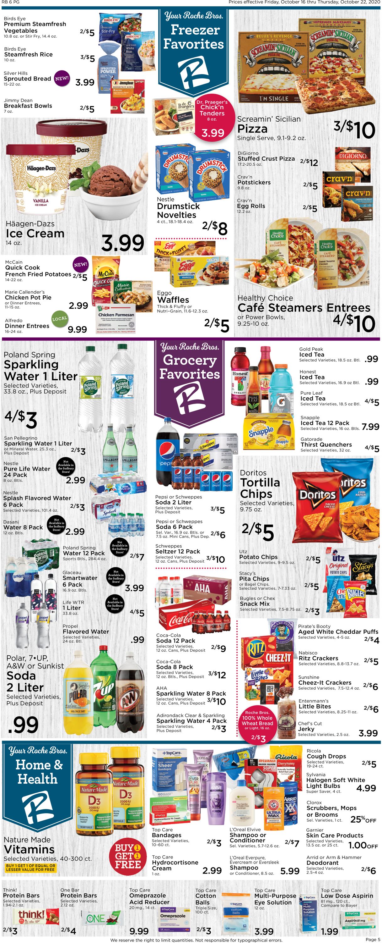Roche Bros. Supermarkets Weekly Ad Circular - valid 10/16-10/22/2020 (Page 5)