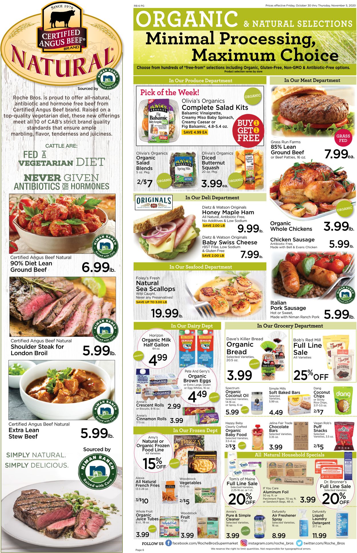 Roche Bros. Supermarkets Weekly Ad Circular - valid 10/30-11/05/2020 (Page 6)