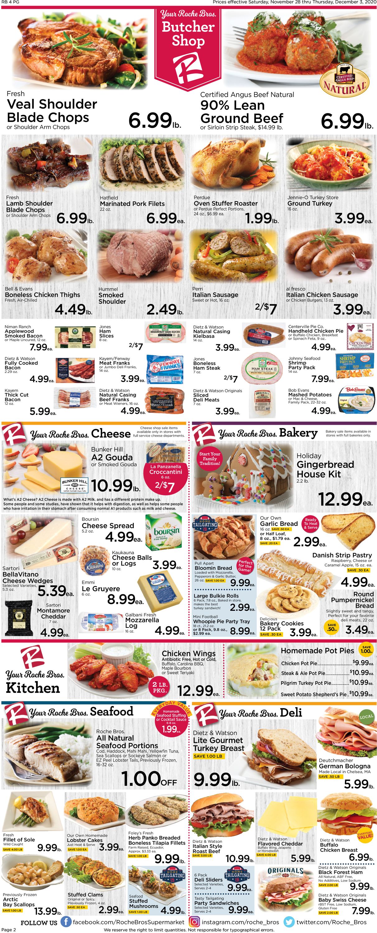 Roche Bros. Supermarkets Cyber Monday Weekly Ad Circular - valid 11/28-12/03/2020 (Page 2)