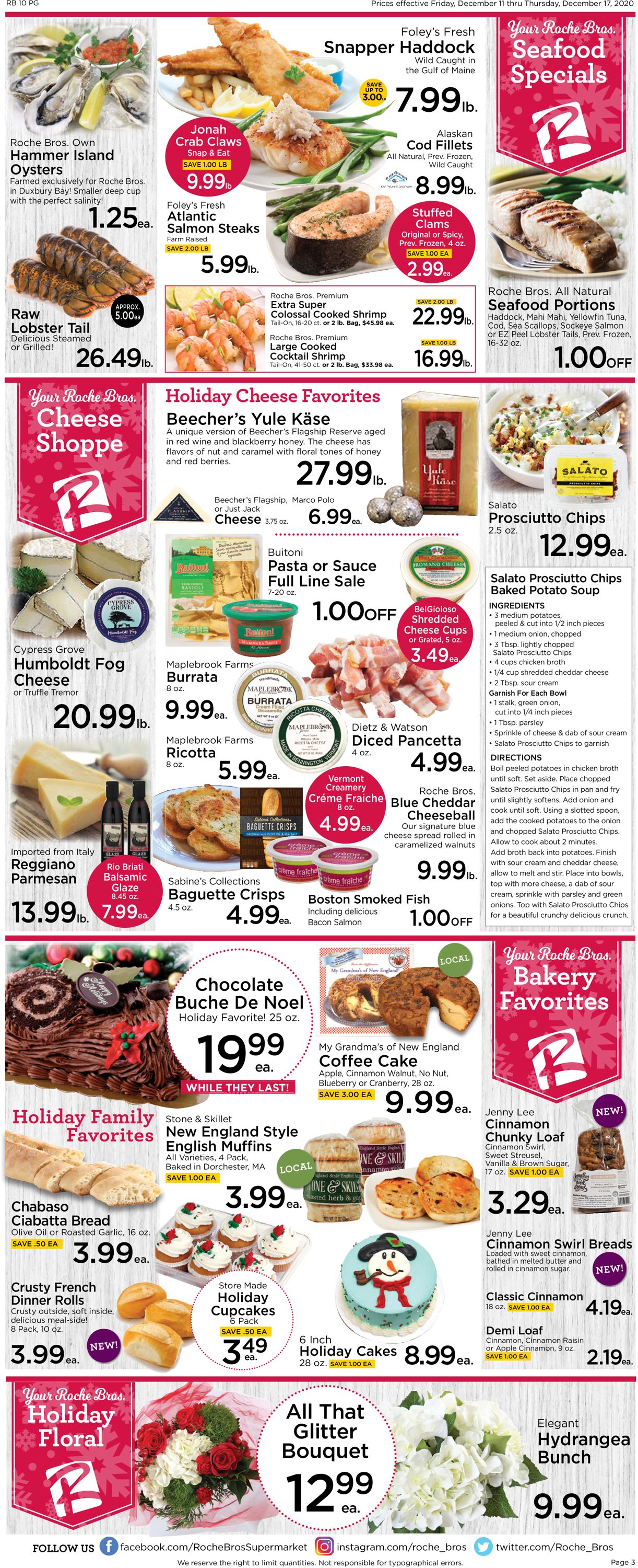 Roche Bros. Supermarkets Weekly Ad Circular - valid 12/11-12/17/2020 (Page 3)
