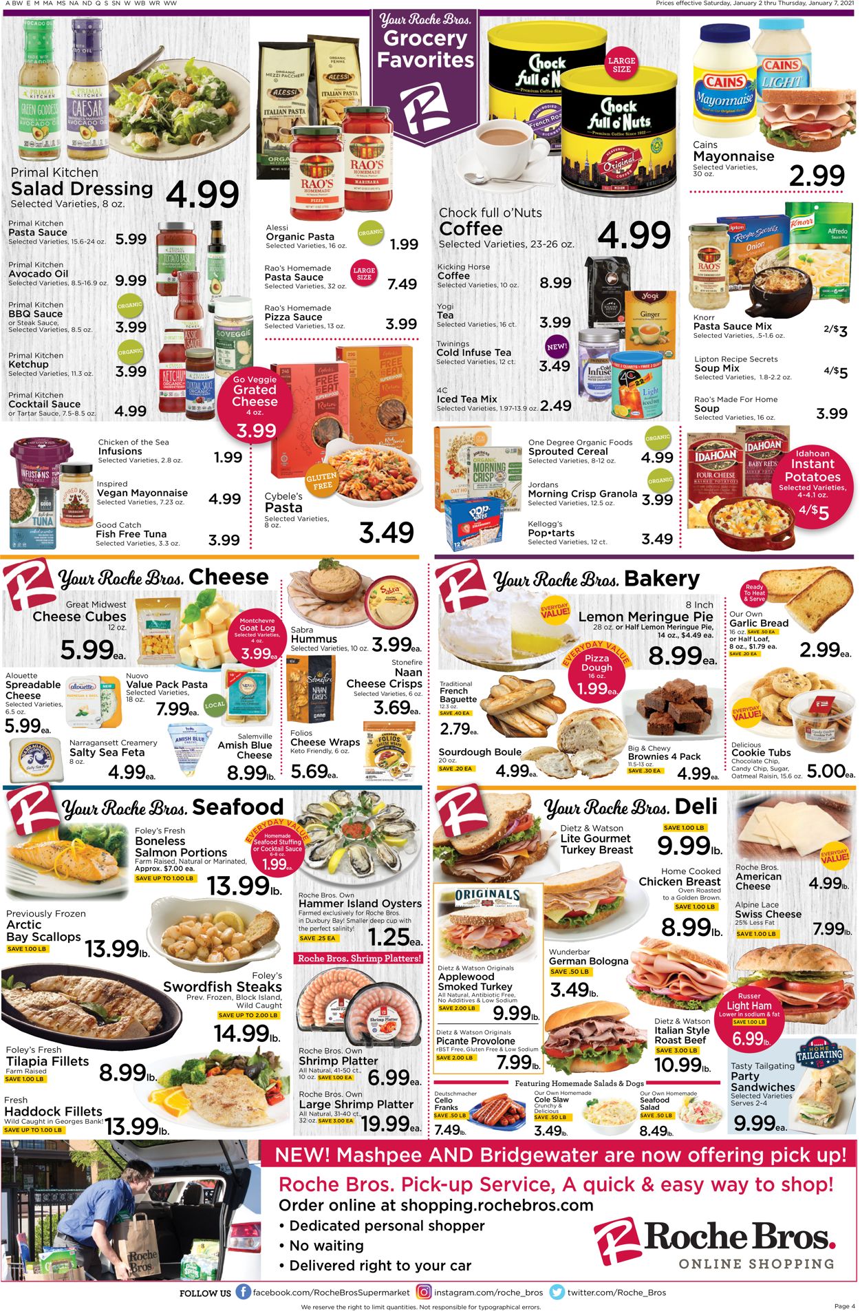 Roche Bros. Supermarkets Weekly Ad Circular - valid 01/02-01/07/2021 (Page 4)