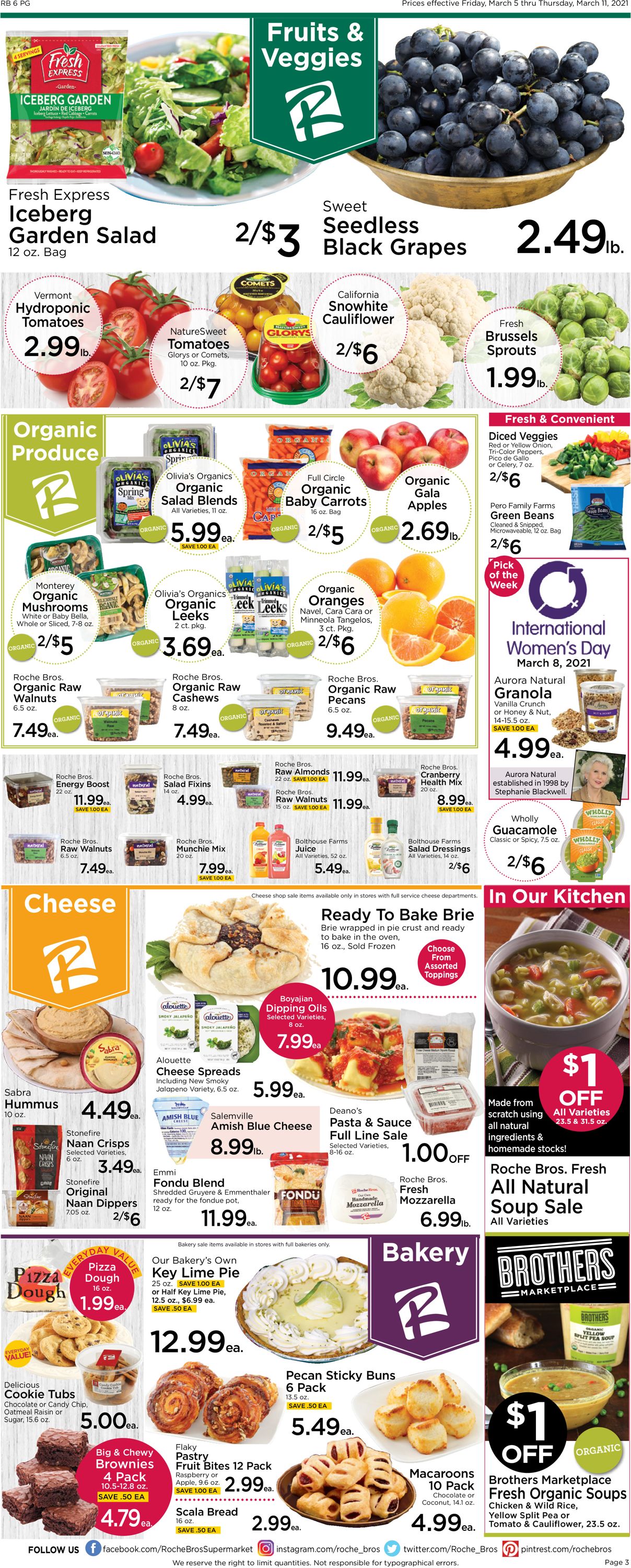Roche Bros. Supermarkets Weekly Ad Circular - valid 03/05-03/11/2021 (Page 3)