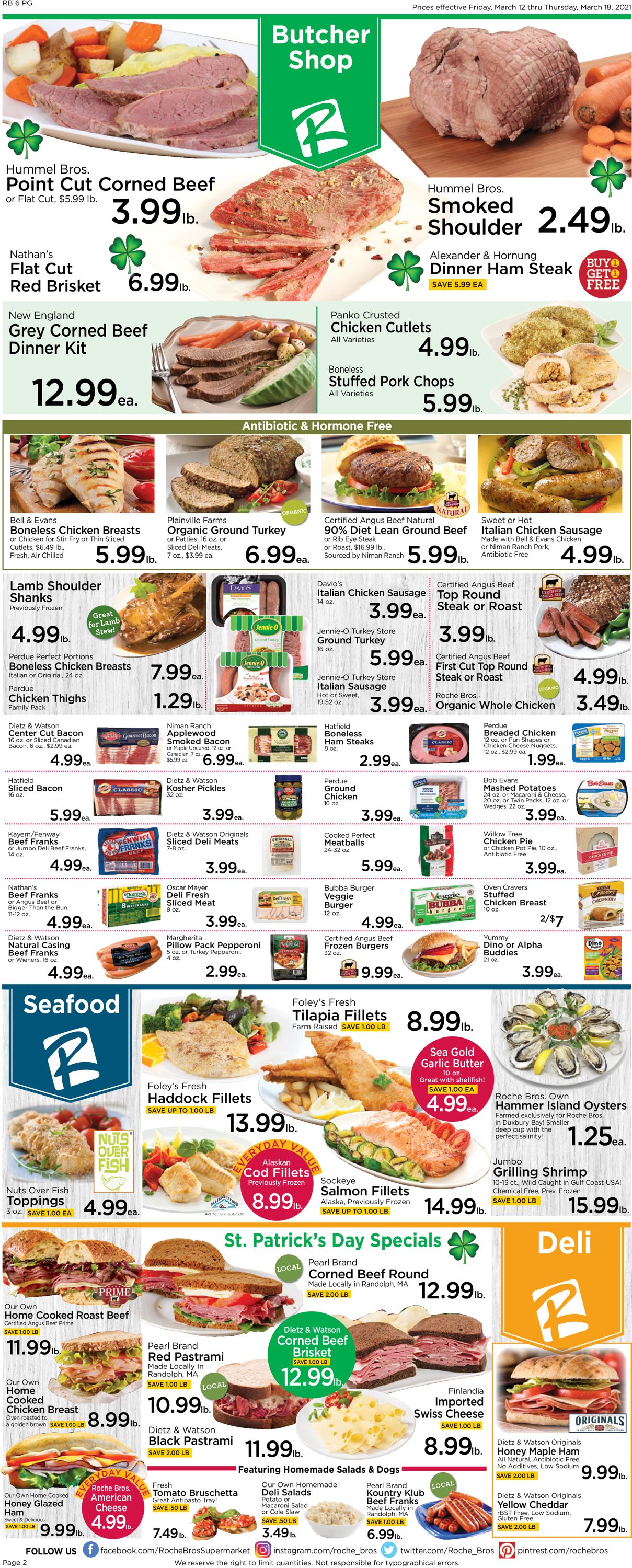 Roche Bros. Supermarkets Weekly Ad Circular - valid 03/12-03/18/2021 (Page 2)