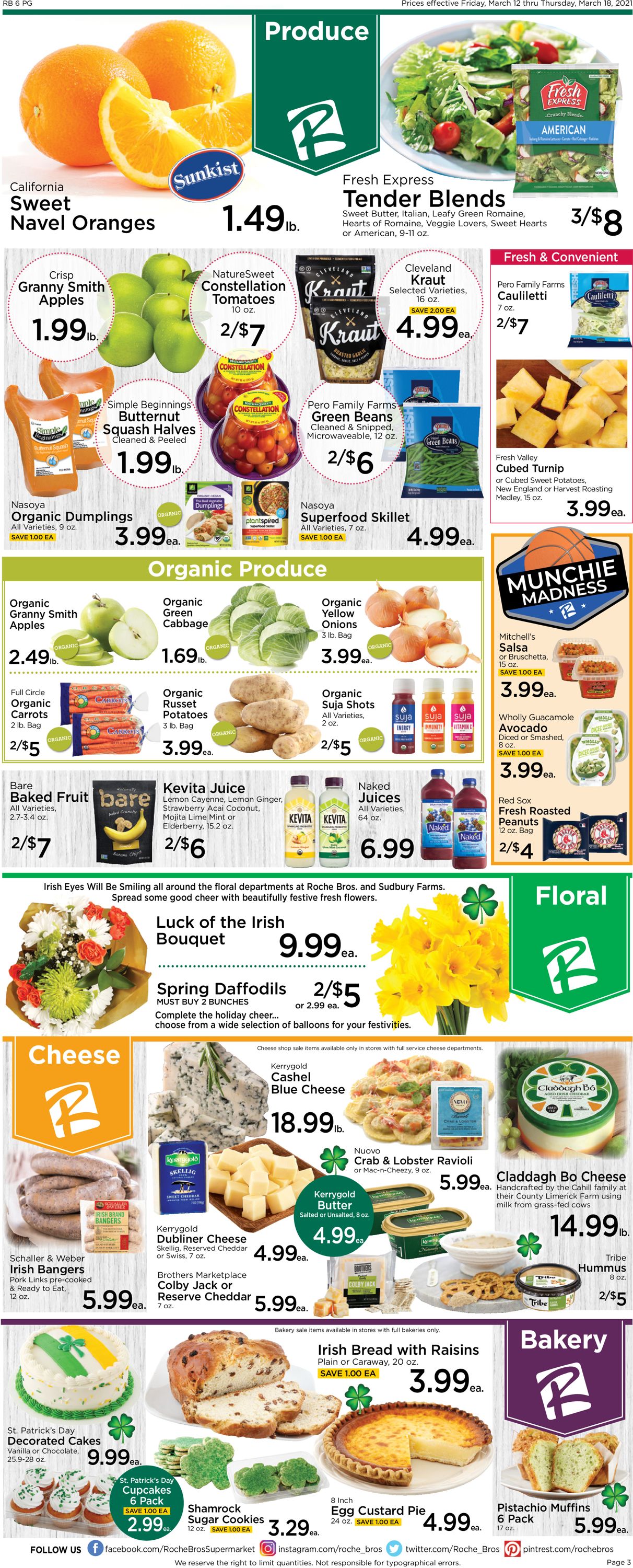 Roche Bros. Supermarkets Weekly Ad Circular - valid 03/12-03/18/2021 (Page 3)