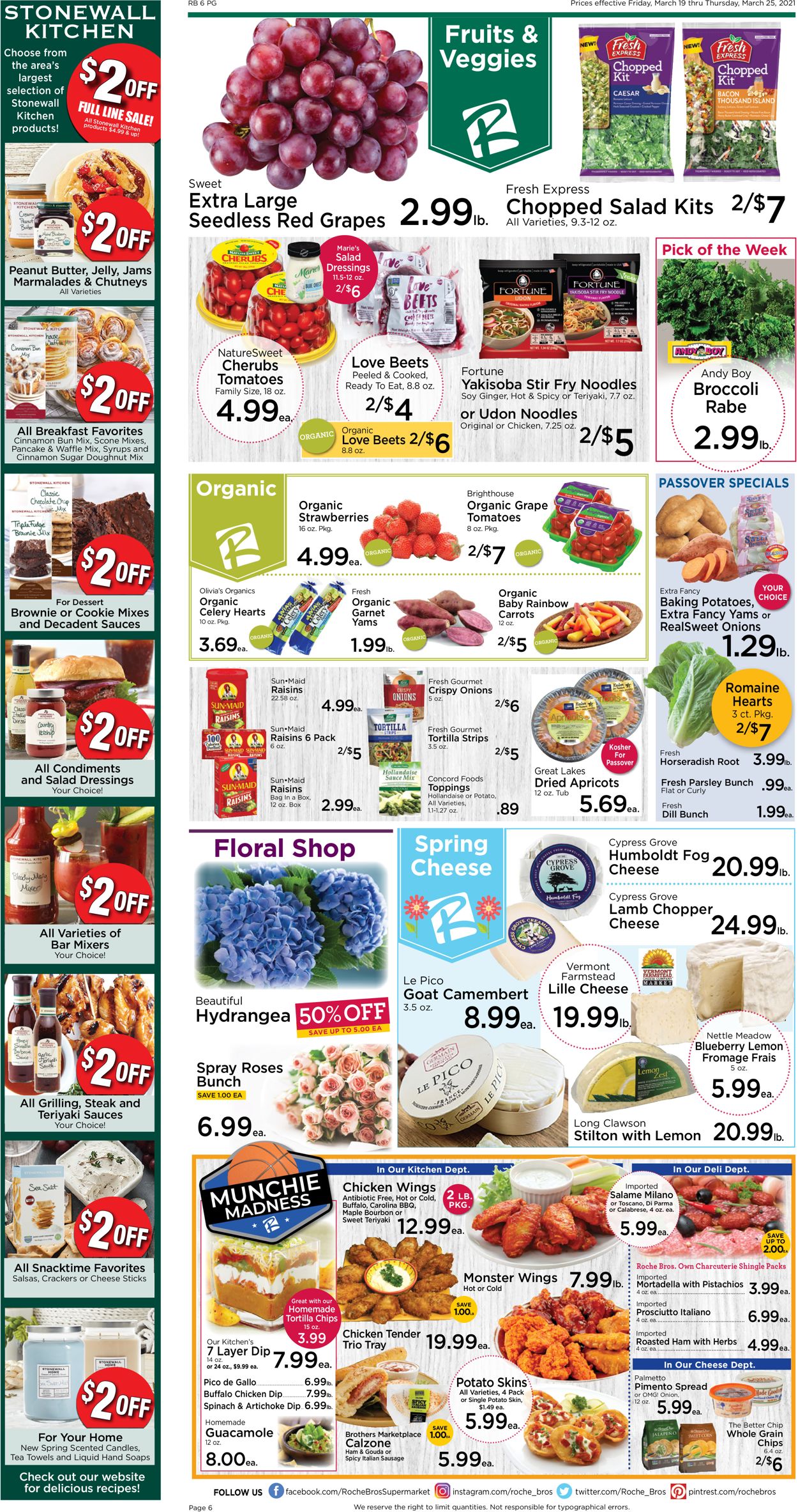 Roche Bros. Supermarkets Weekly Ad Circular - valid 03/19-03/25/2021 (Page 6)
