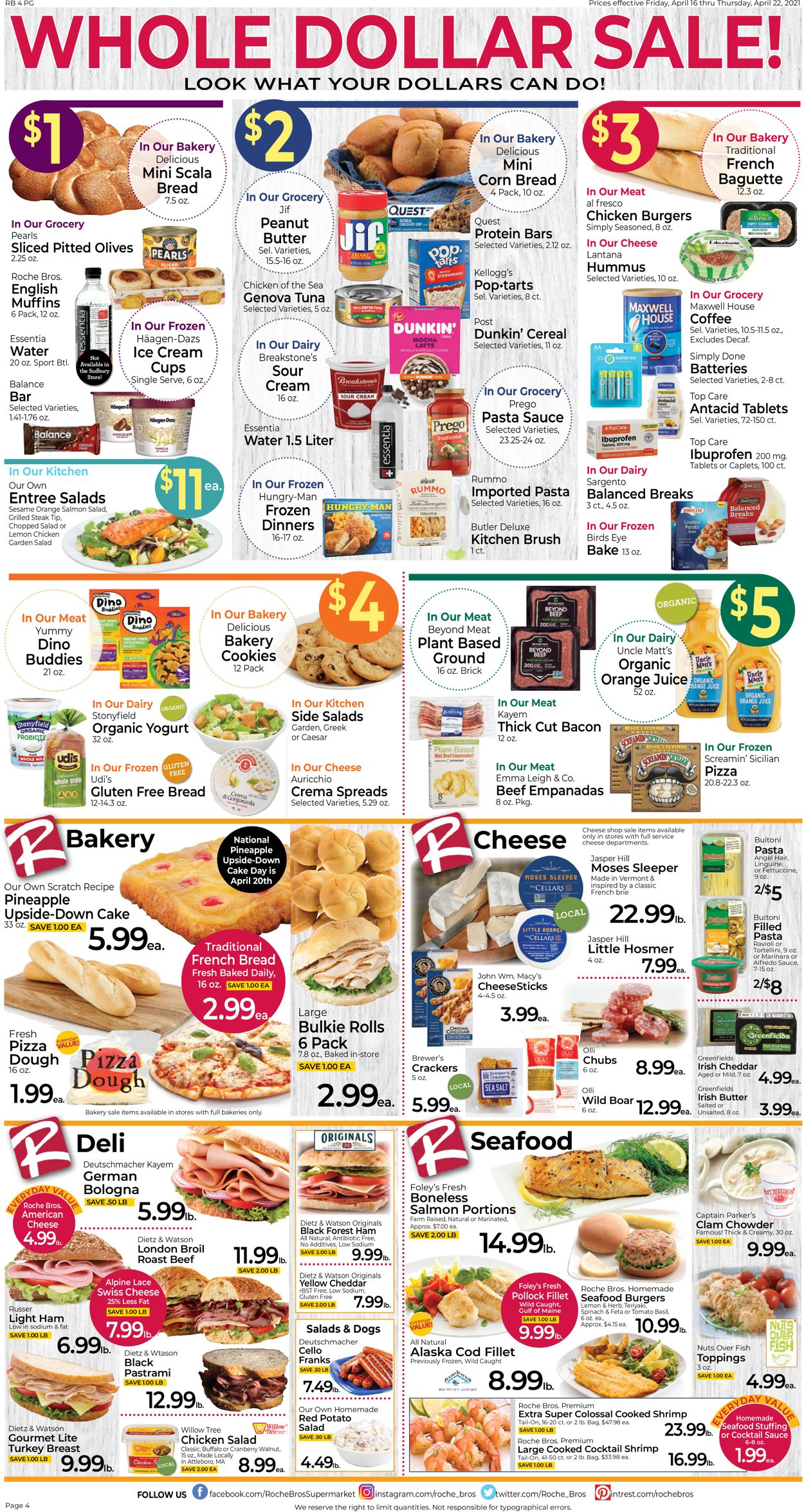 Roche Bros. Supermarkets Weekly Ad Circular - valid 04/15-04/22/2021 (Page 4)