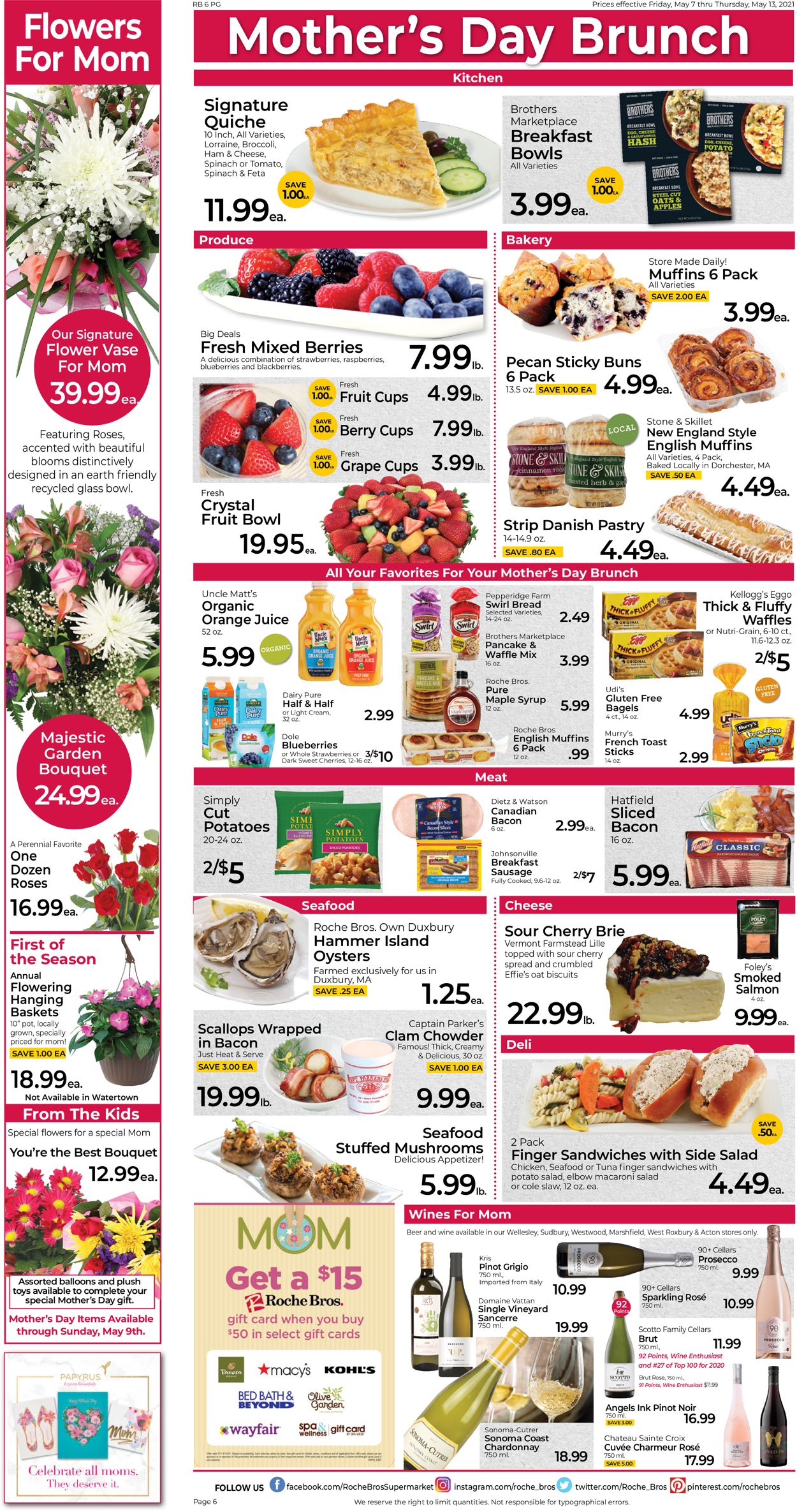 Roche Bros. Supermarkets Weekly Ad Circular - valid 05/07-05/13/2021 (Page 6)