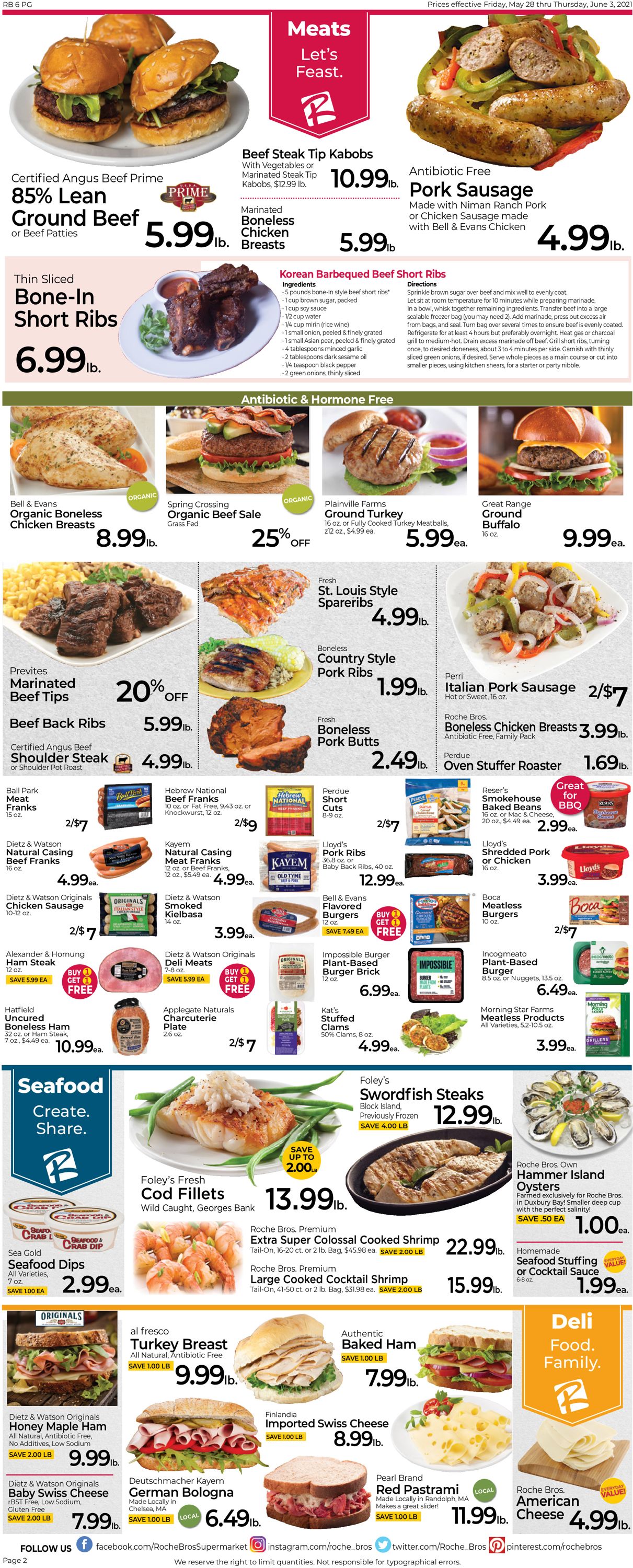 Roche Bros. Supermarkets Weekly Ad Circular - valid 05/28-06/03/2021 (Page 2)