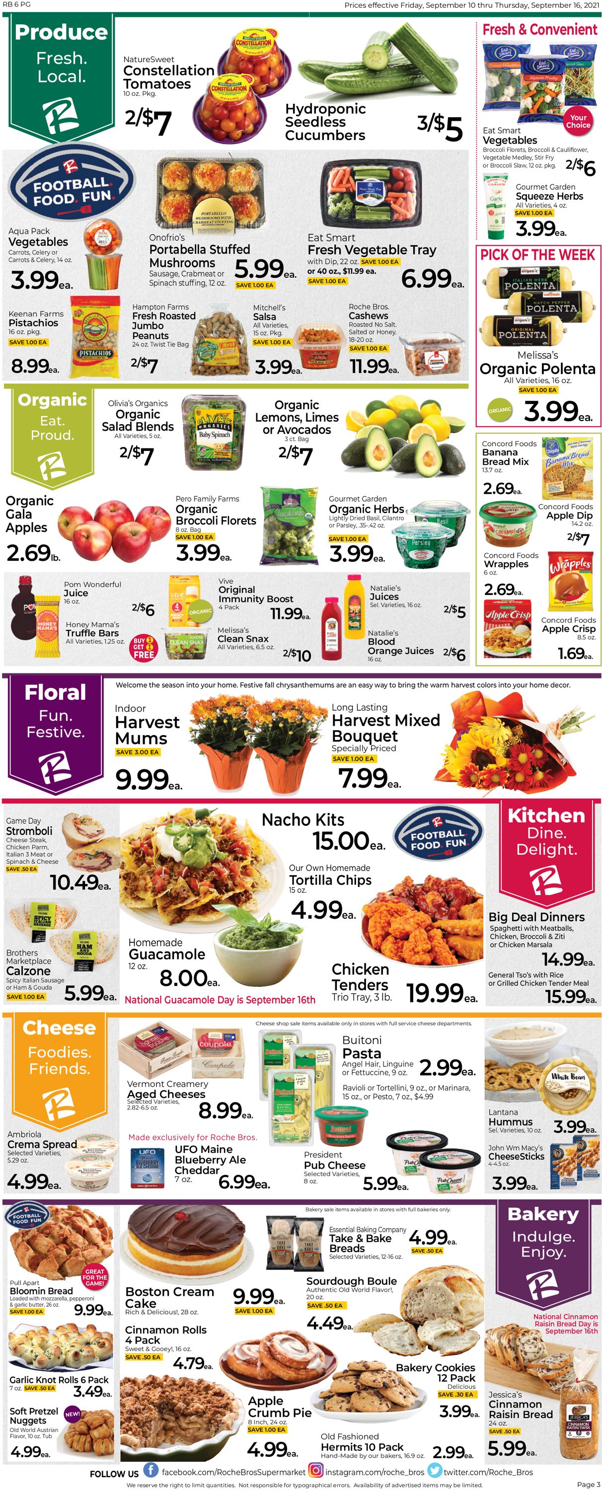 Roche Bros. Supermarkets Weekly Ad Circular - valid 09/10-09/16/2021 (Page 3)