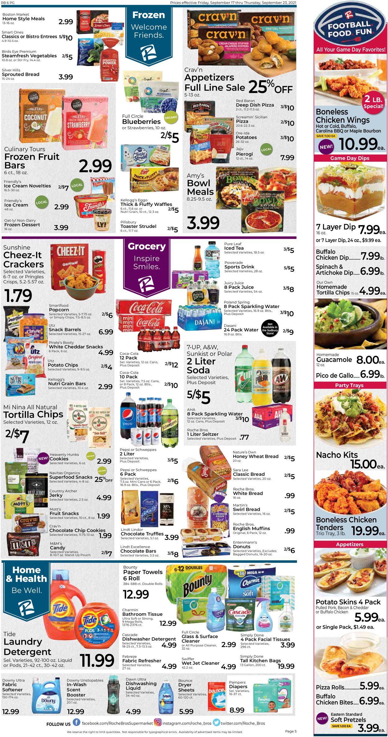 Roche Bros. Supermarkets Weekly Ad Circular - valid 09/17-09/23/2021 (Page 5)