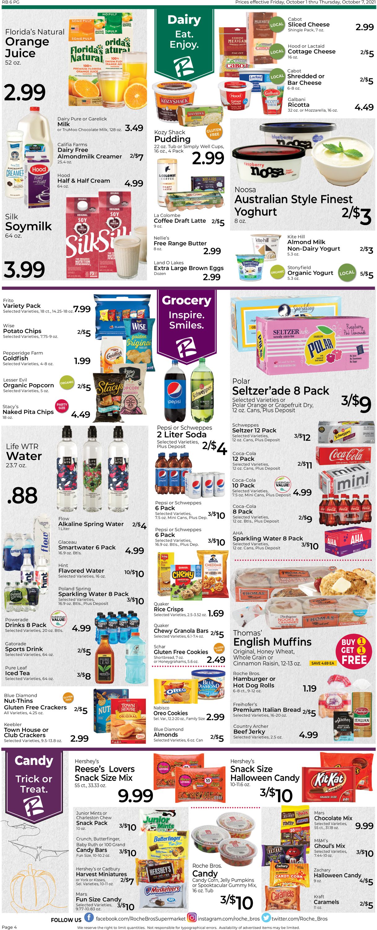 Roche Bros. Supermarkets Weekly Ad Circular - valid 10/01-10/07/2021 (Page 4)