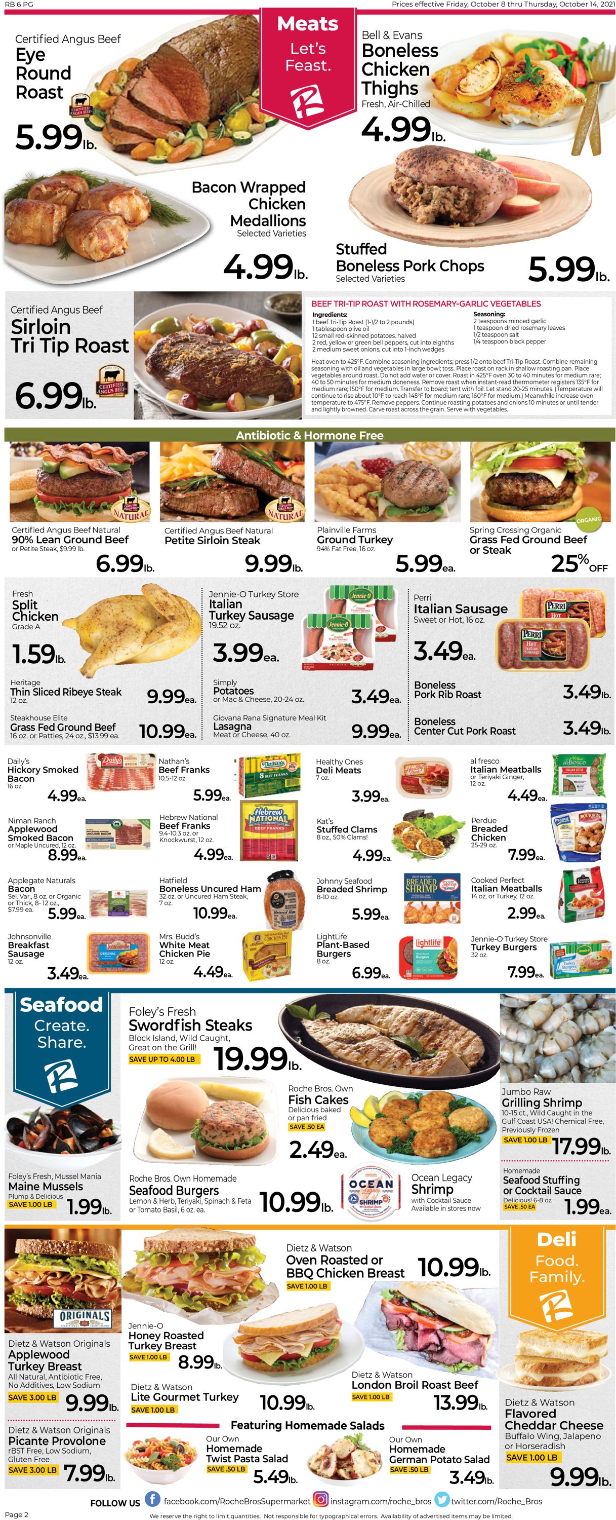 Roche Bros. Supermarkets Weekly Ad Circular - valid 10/08-10/14/2021 (Page 2)