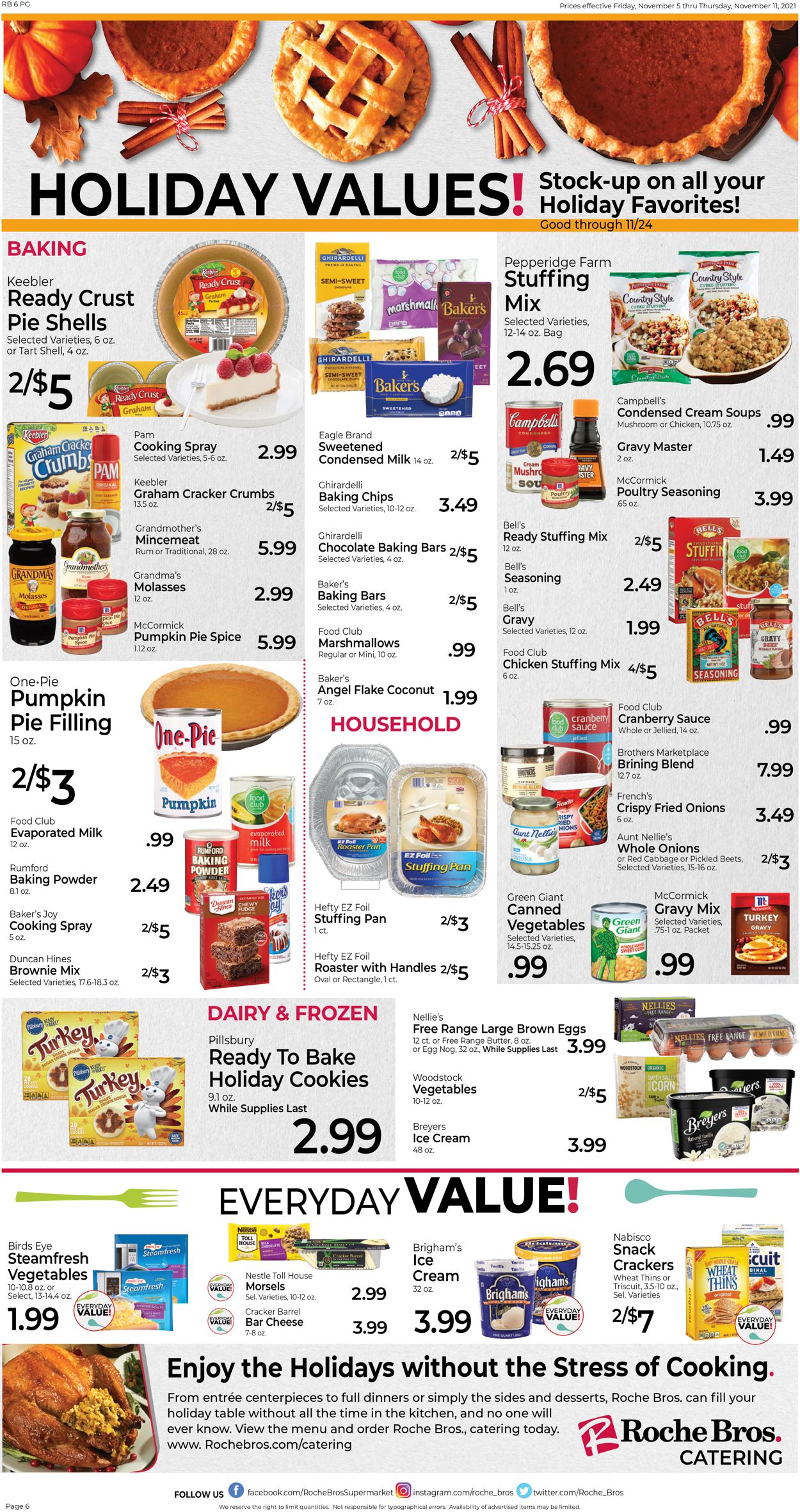 Roche Bros. Supermarkets Weekly Ad Circular - valid 11/05-11/11/2021 (Page 6)