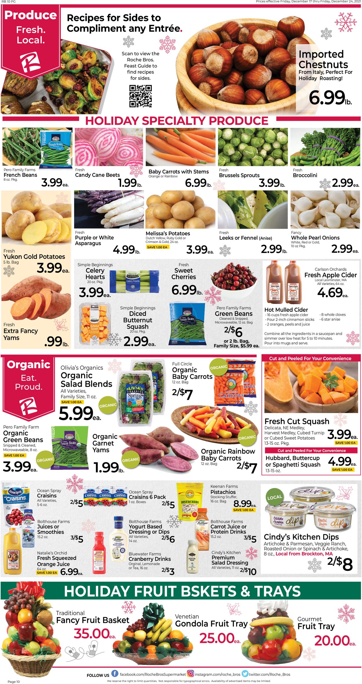 Roche Bros. Supermarkets HOLIDAY 2021 Weekly Ad Circular - valid 12/17-12/24/2021 (Page 10)