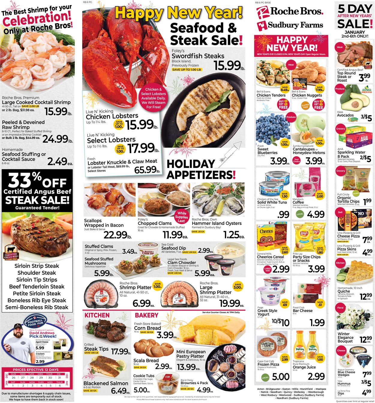 Roche Bros. Supermarkets Weekly Ad Circular - valid 12/26-01/06/2022