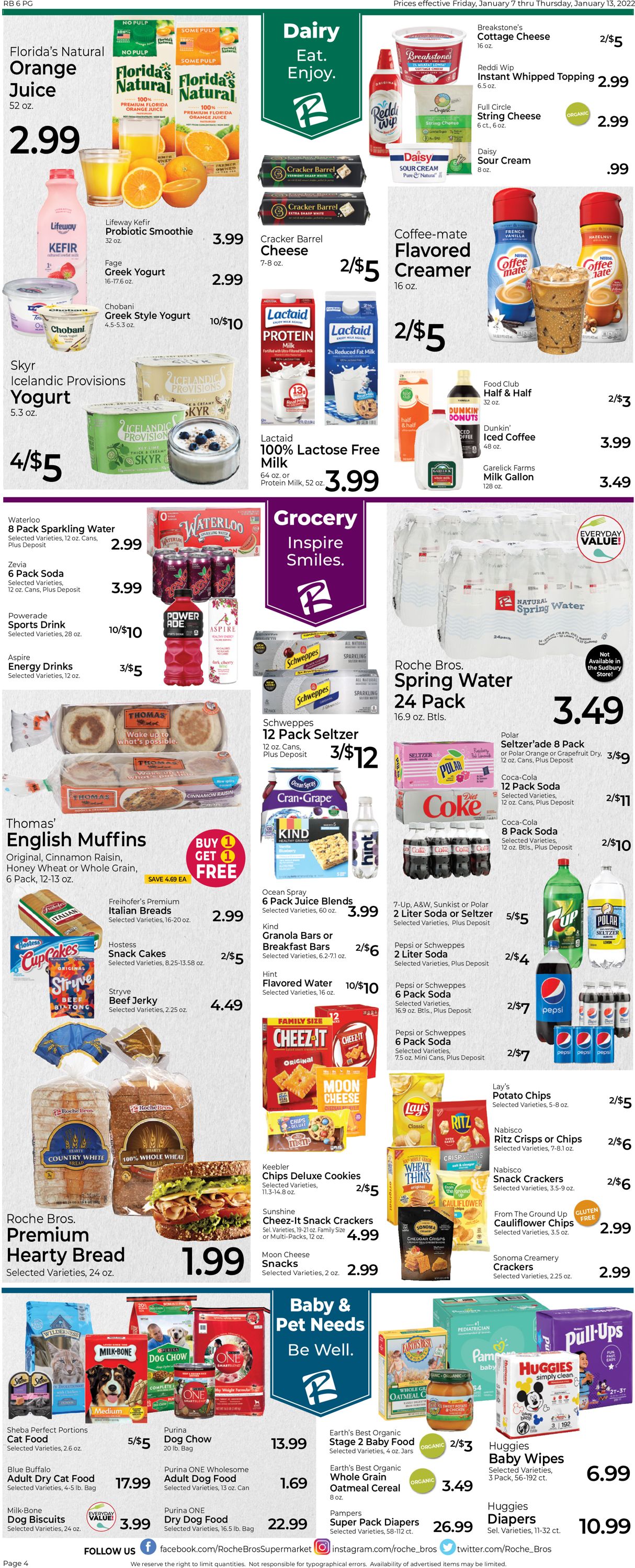 Roche Bros. Supermarkets Weekly Ad Circular - valid 01/07-01/13/2022 (Page 4)
