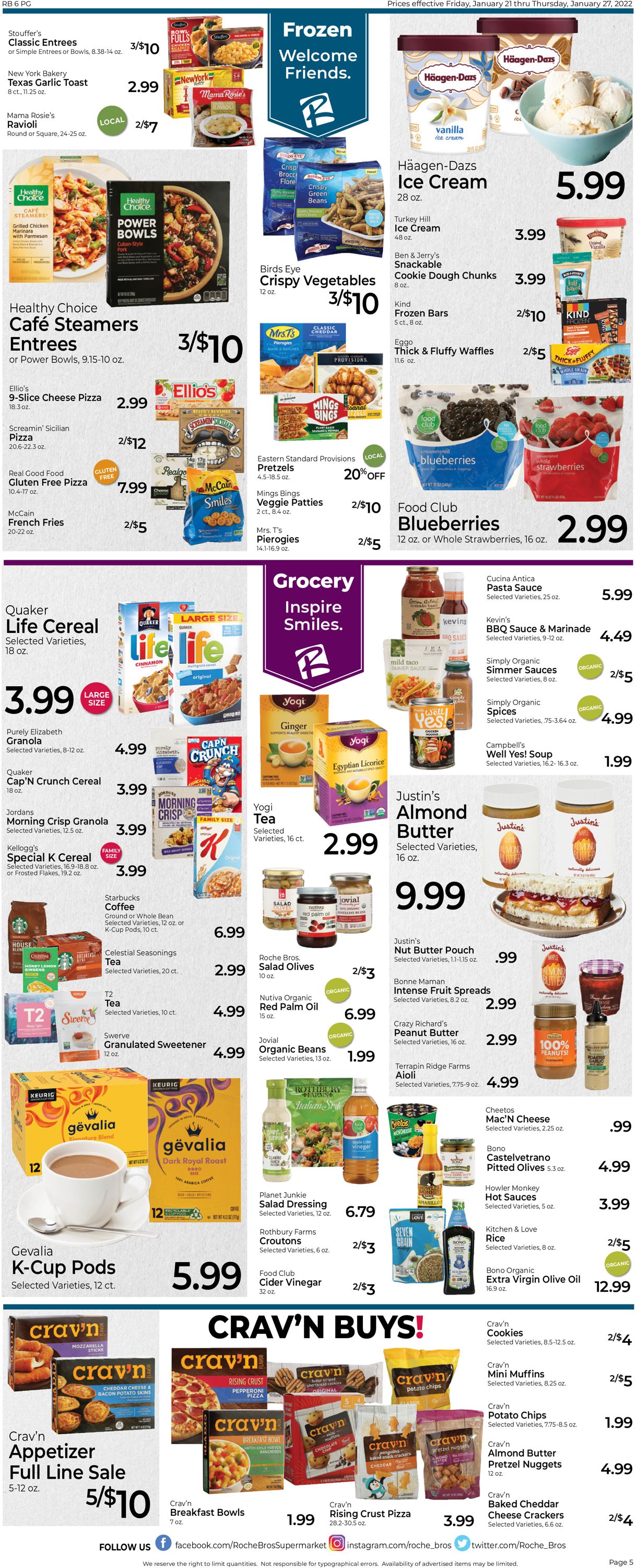Roche Bros. Supermarkets Weekly Ad Circular - valid 01/21-01/27/2022 (Page 5)