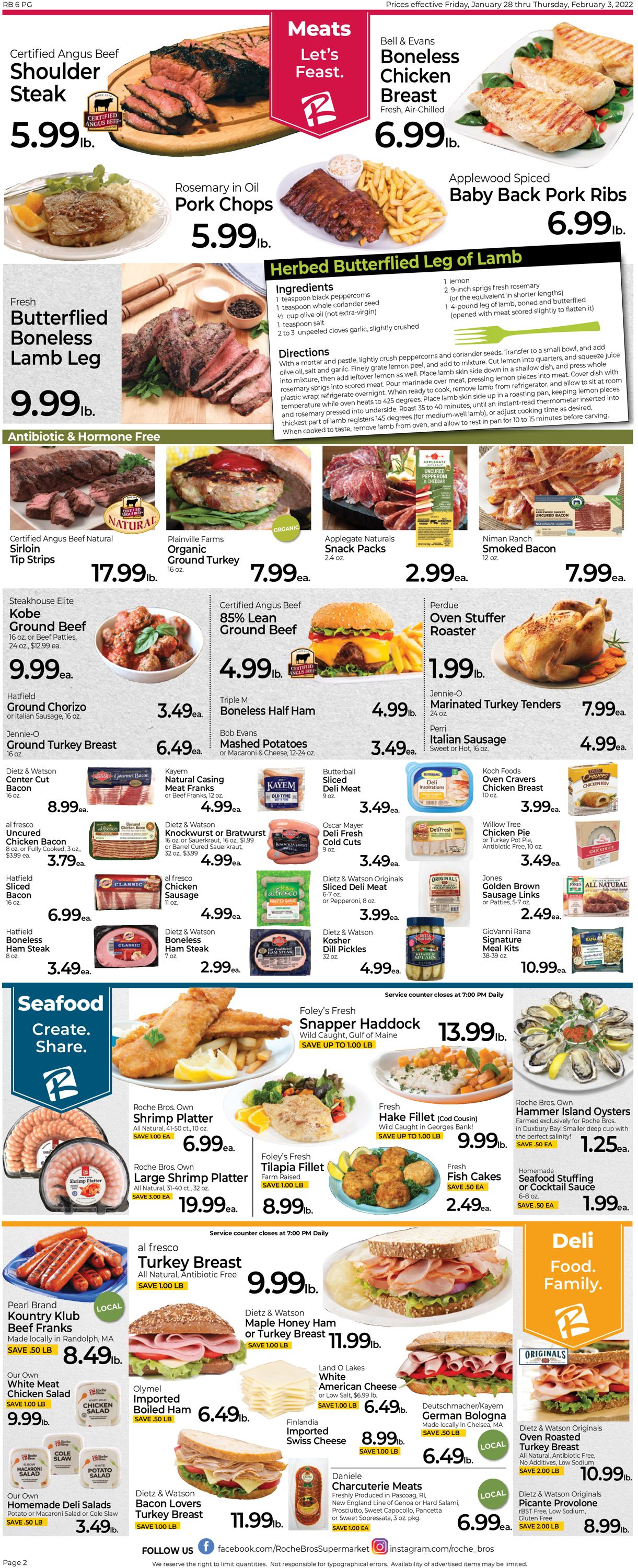Roche Bros. Supermarkets Weekly Ad Circular - valid 01/28-02/03/2022 (Page 2)