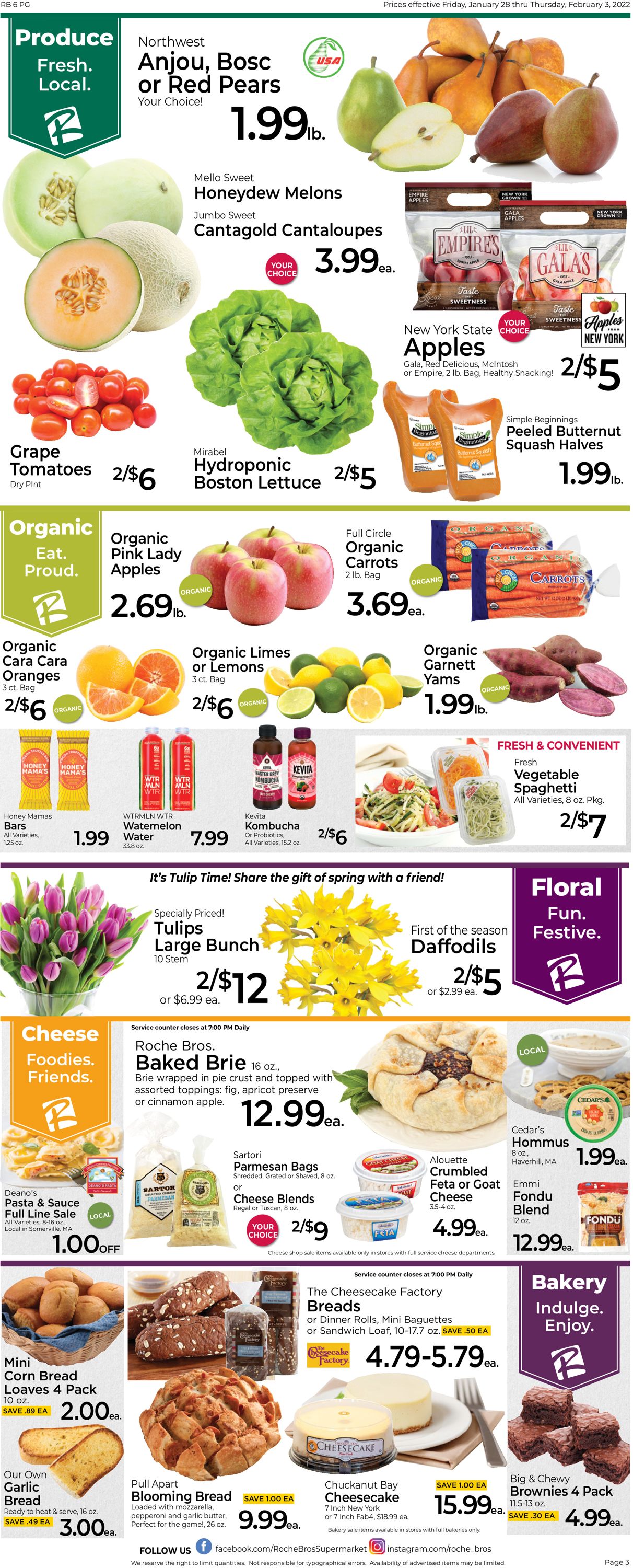 Roche Bros. Supermarkets Weekly Ad Circular - valid 01/28-02/03/2022 (Page 3)