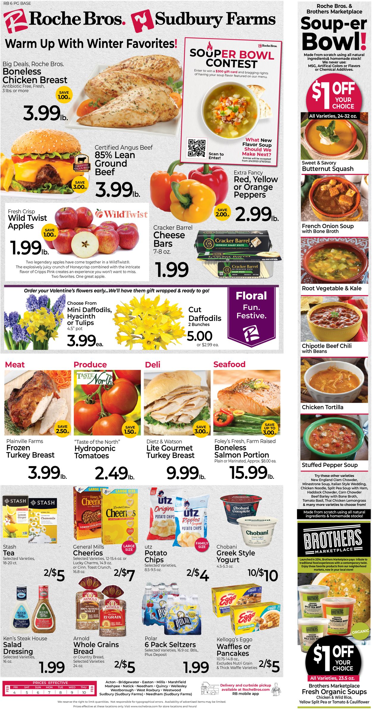 Roche Bros. Supermarkets Weekly Ad Circular - valid 02/04-02/10/2022