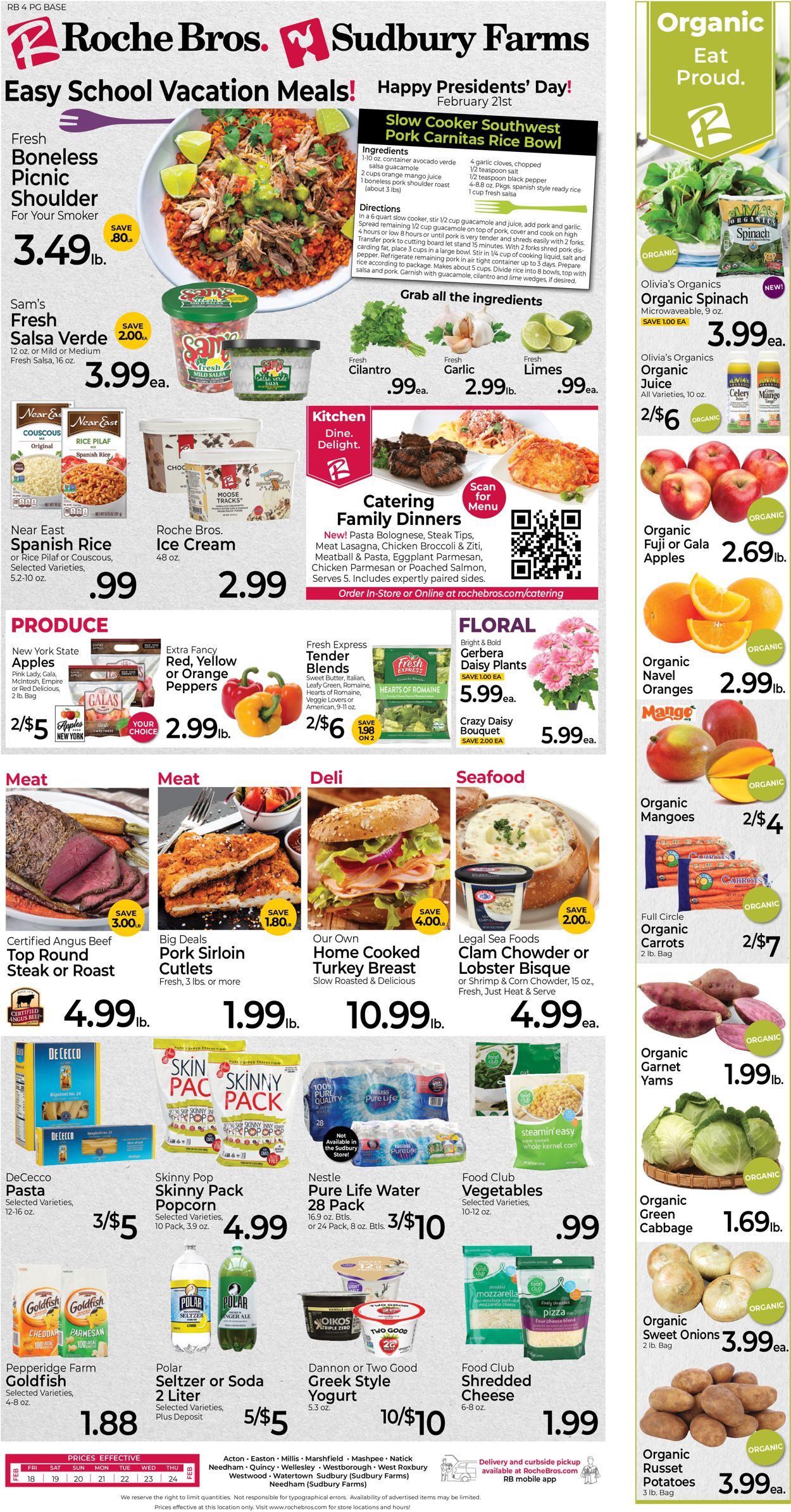 Roche Bros. Supermarkets Weekly Ad Circular - valid 02/18-02/24/2022