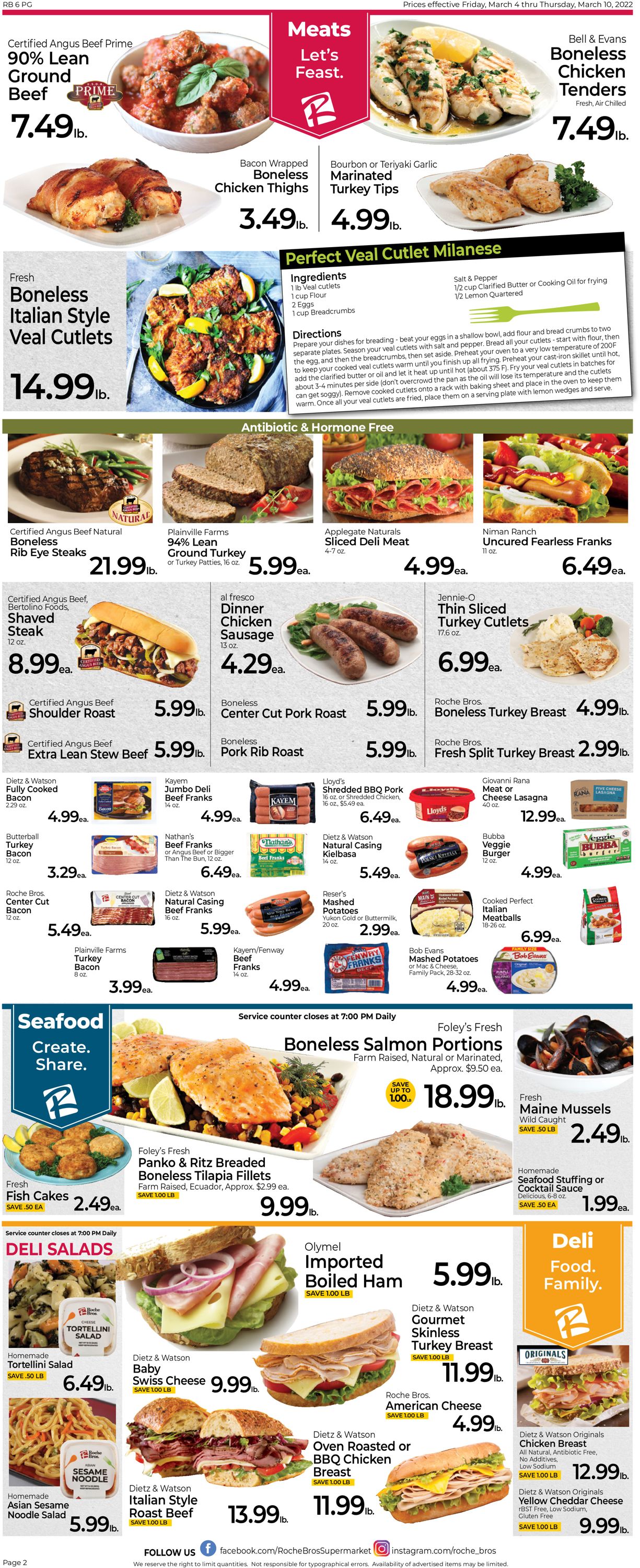 Roche Bros. Supermarkets Weekly Ad Circular - valid 03/04-03/10/2022 (Page 2)