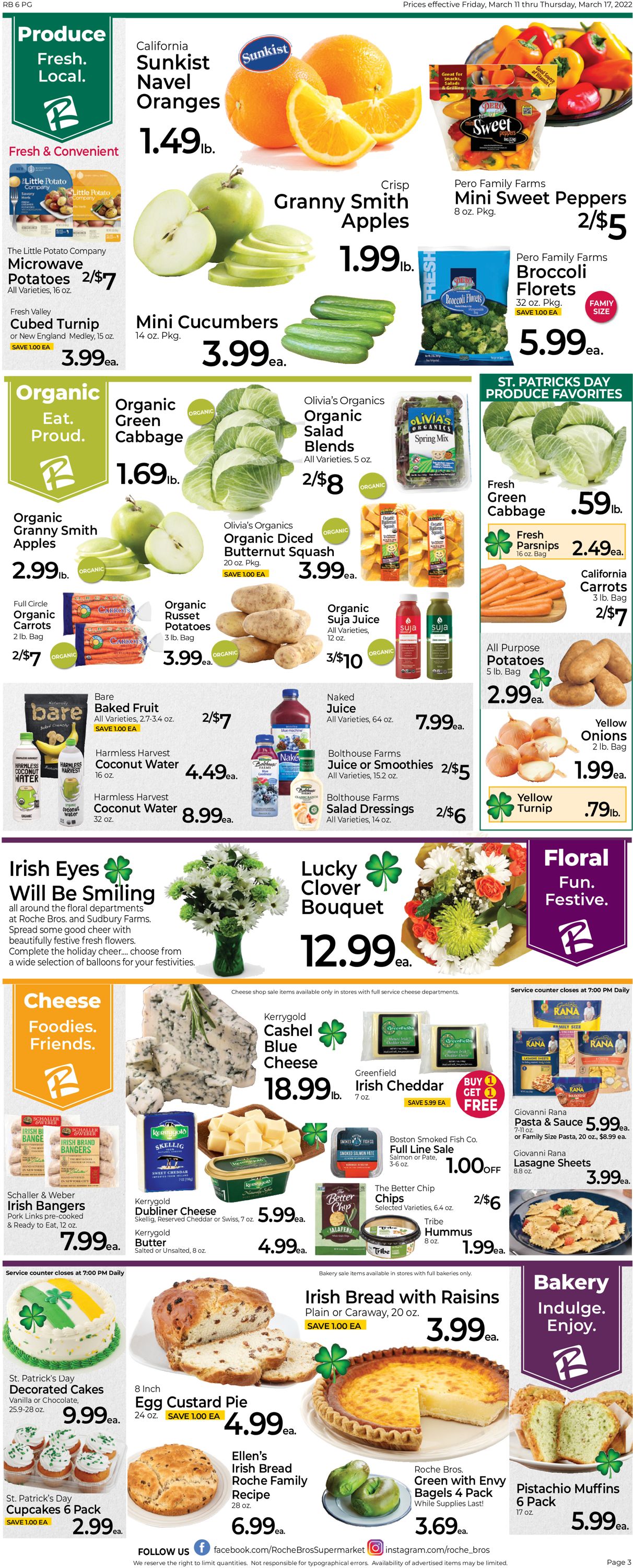 Roche Bros. Supermarkets Weekly Ad Circular - valid 03/11-03/17/2022 (Page 3)