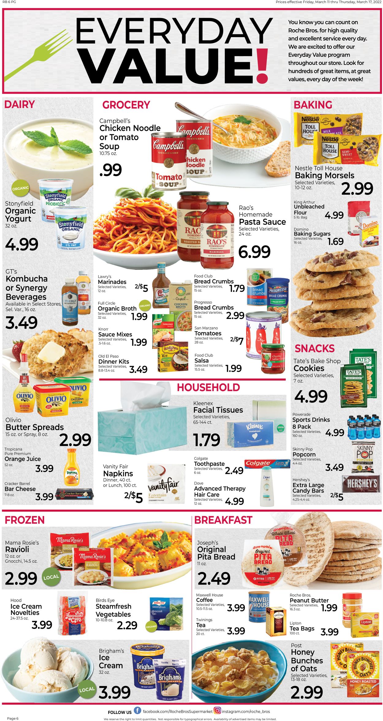 Roche Bros. Supermarkets Weekly Ad Circular - valid 03/11-03/17/2022 (Page 6)