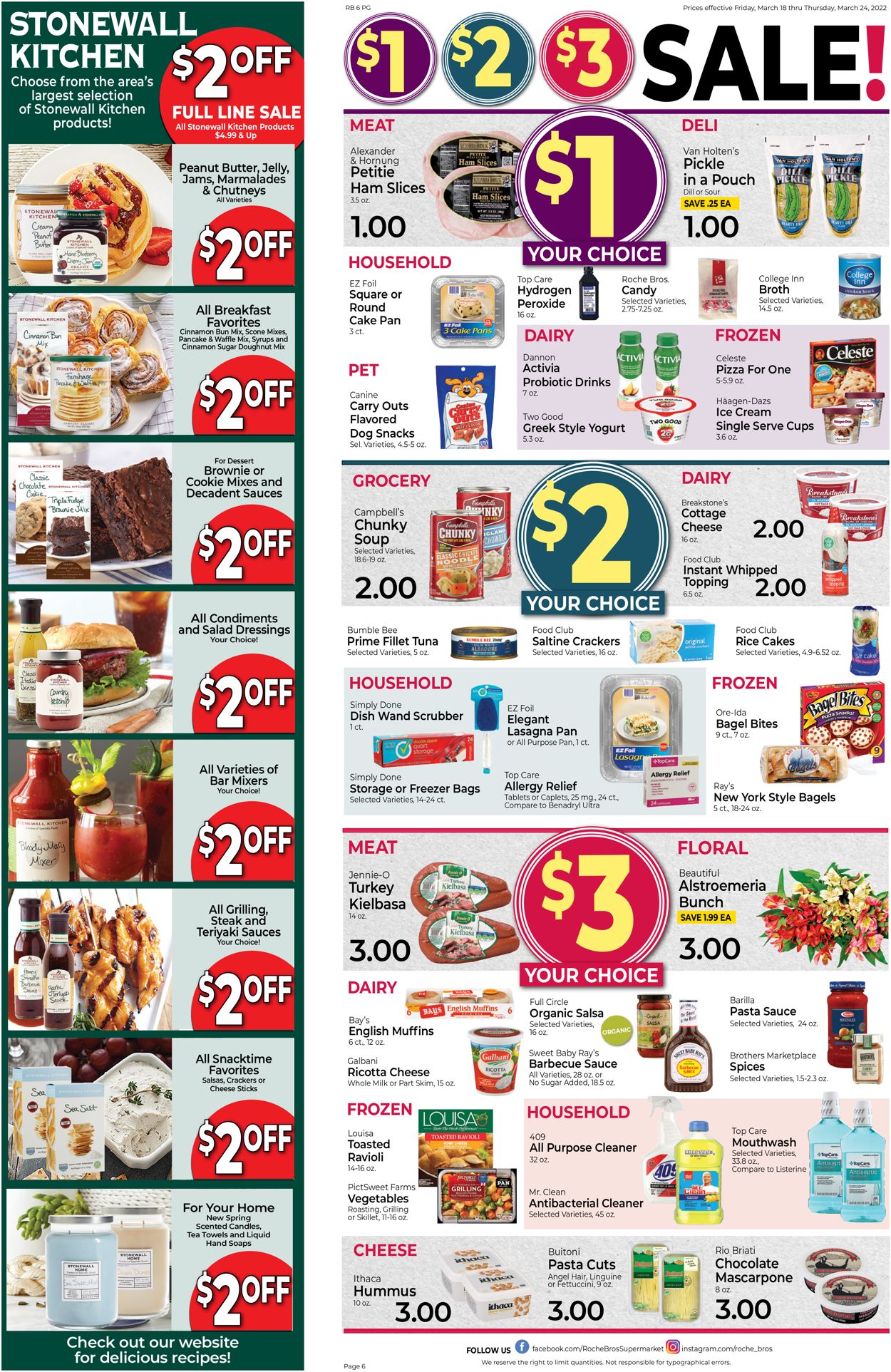 Roche Bros. Supermarkets Weekly Ad Circular - valid 03/18-03/24/2022 (Page 6)