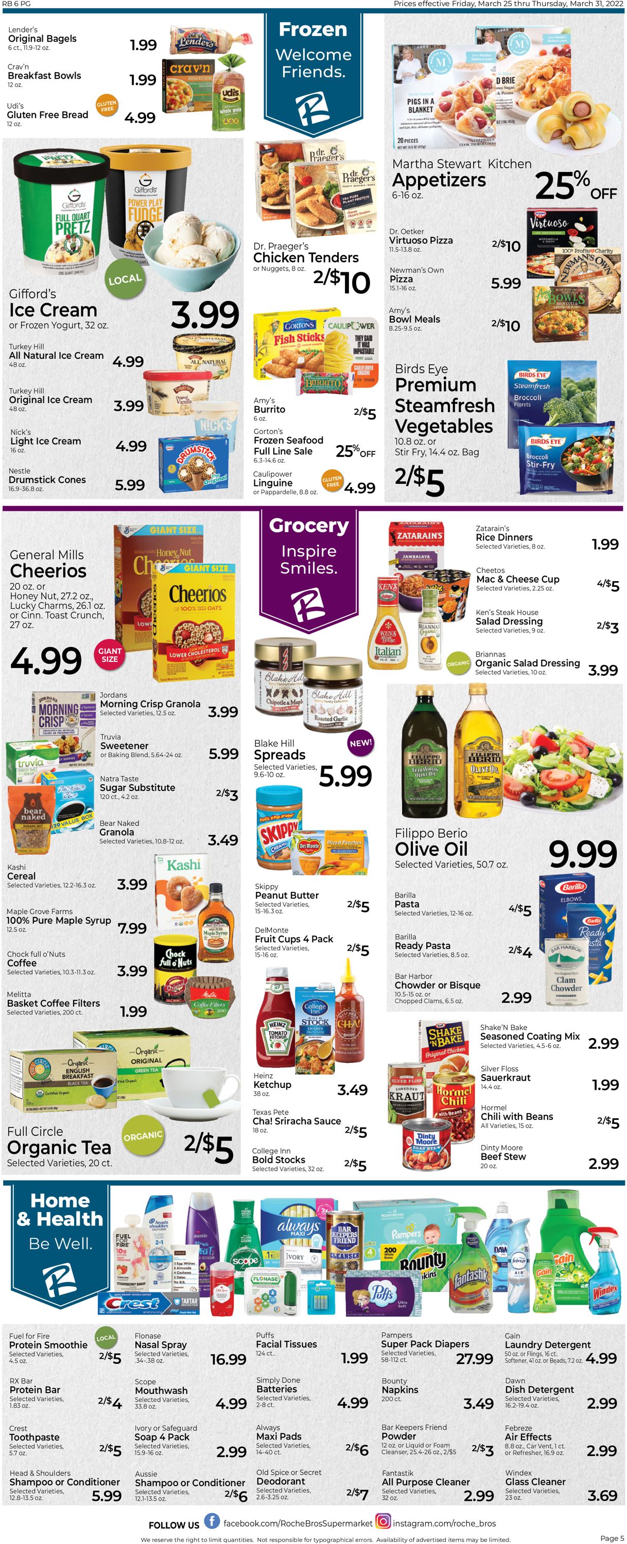 Roche Bros. Supermarkets Weekly Ad Circular - valid 03/25-03/31/2022 (Page 5)