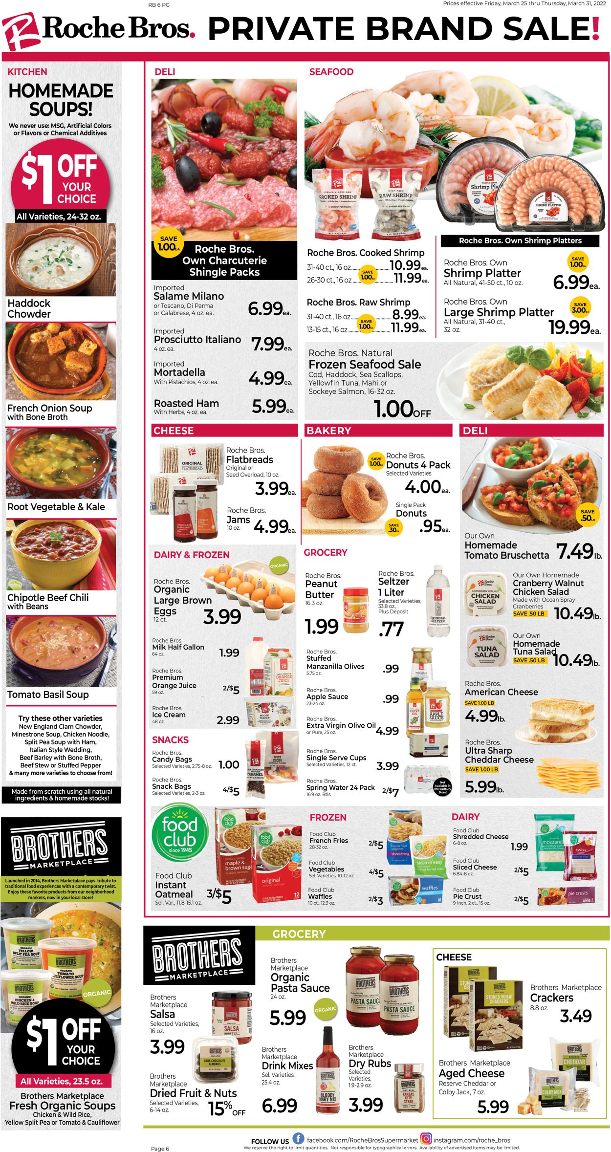 Roche Bros. Supermarkets Weekly Ad Circular - valid 03/25-03/31/2022 (Page 6)