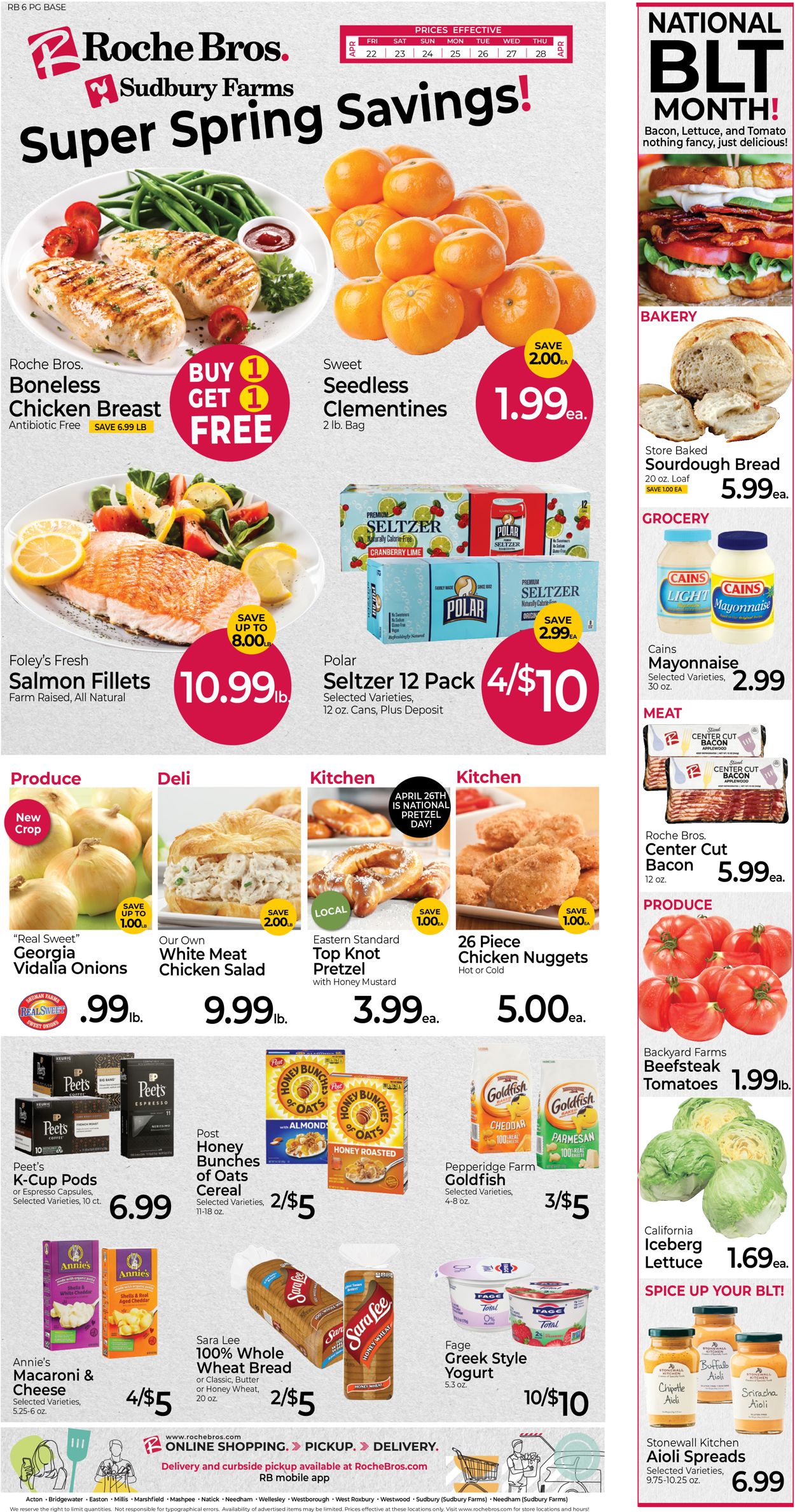 Roche Bros. Supermarkets Weekly Ad Circular - valid 04/22-04/28/2022