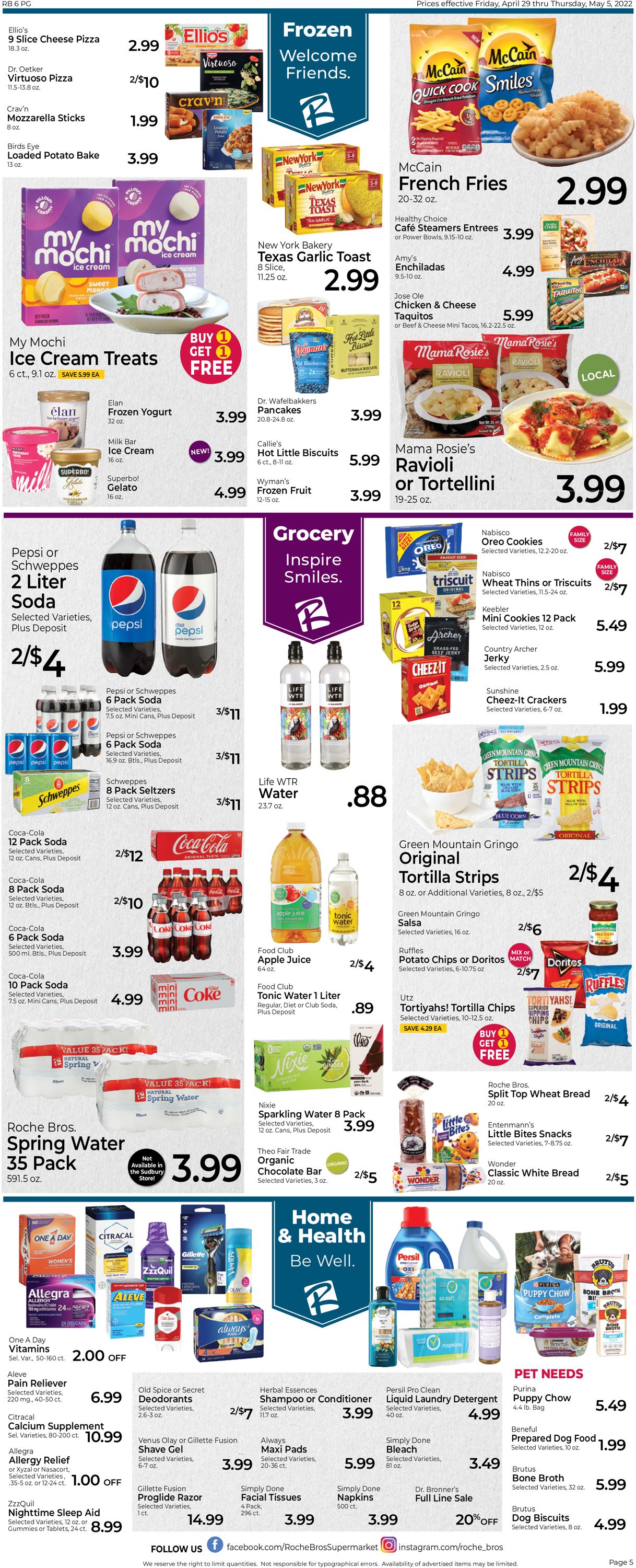Roche Bros. Supermarkets Weekly Ad Circular - valid 04/29-05/05/2022 (Page 5)