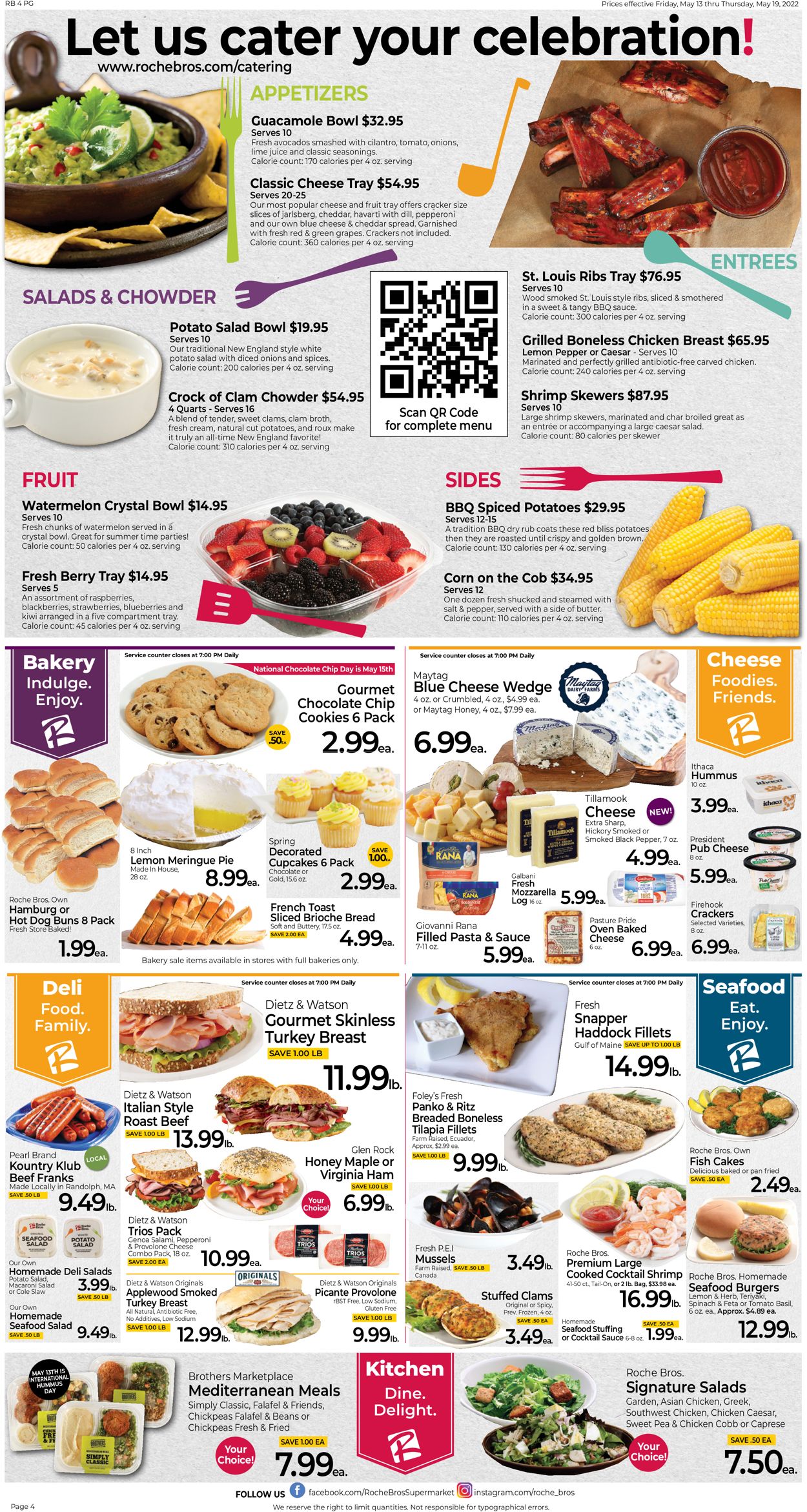 Roche Bros. Supermarkets Weekly Ad Circular - valid 05/13-05/19/2022 (Page 4)