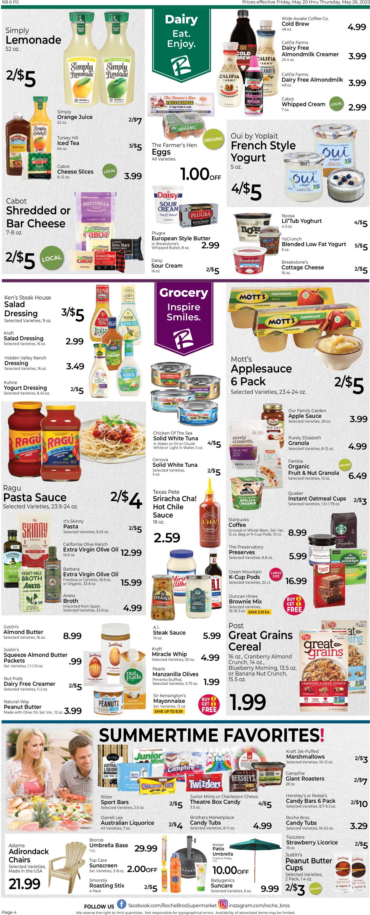 Roche Bros. Supermarkets Weekly Ad Circular - valid 05/20-05/26/2022 (Page 4)