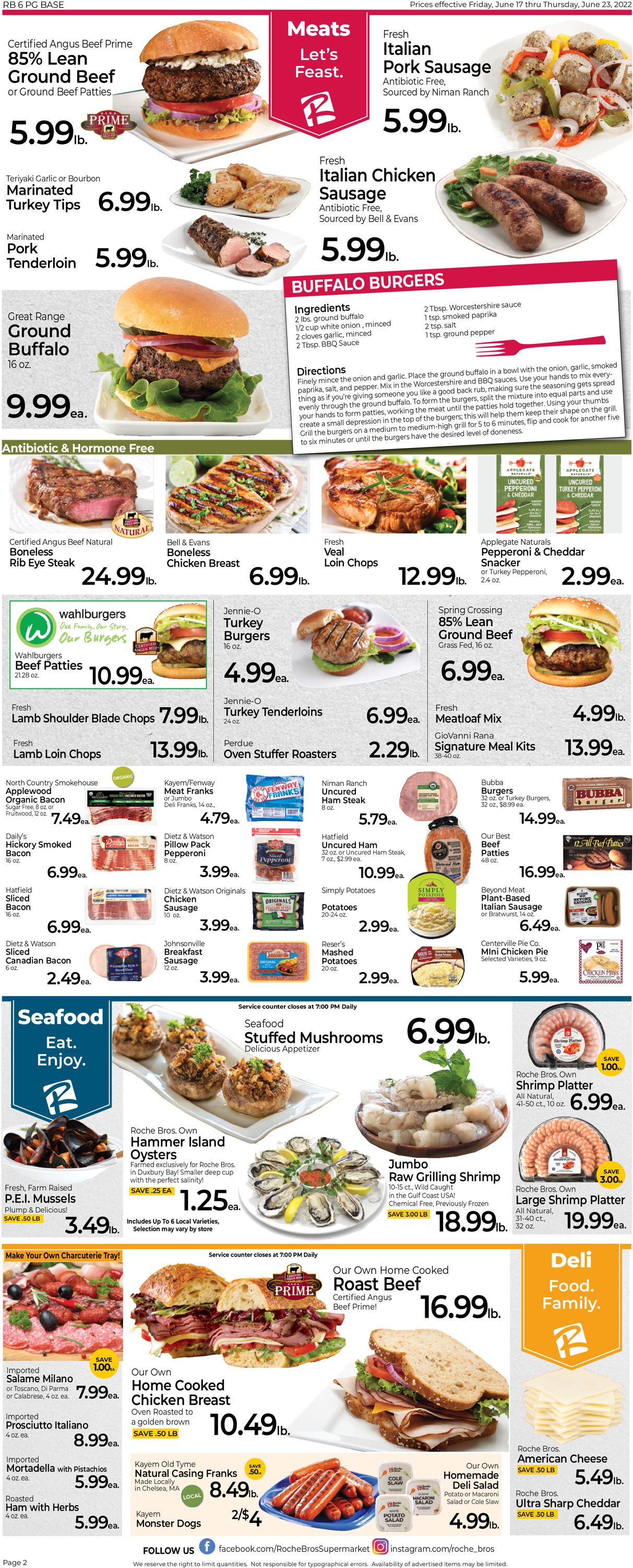 Roche Bros. Supermarkets Weekly Ad Circular - valid 06/17-06/23/2022 (Page 2)
