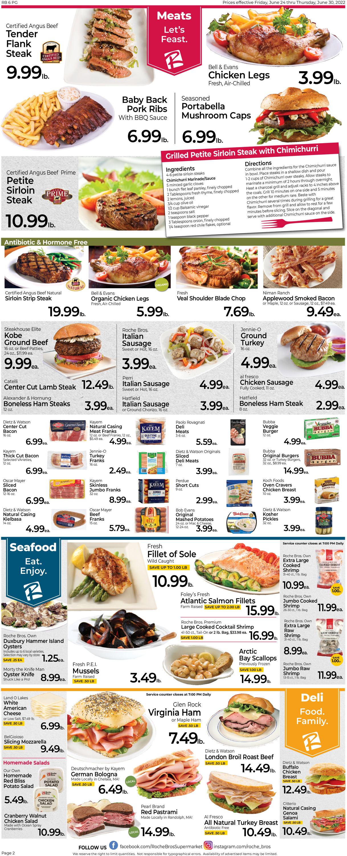 Roche Bros. Supermarkets Weekly Ad Circular - valid 06/24-06/30/2022 (Page 2)