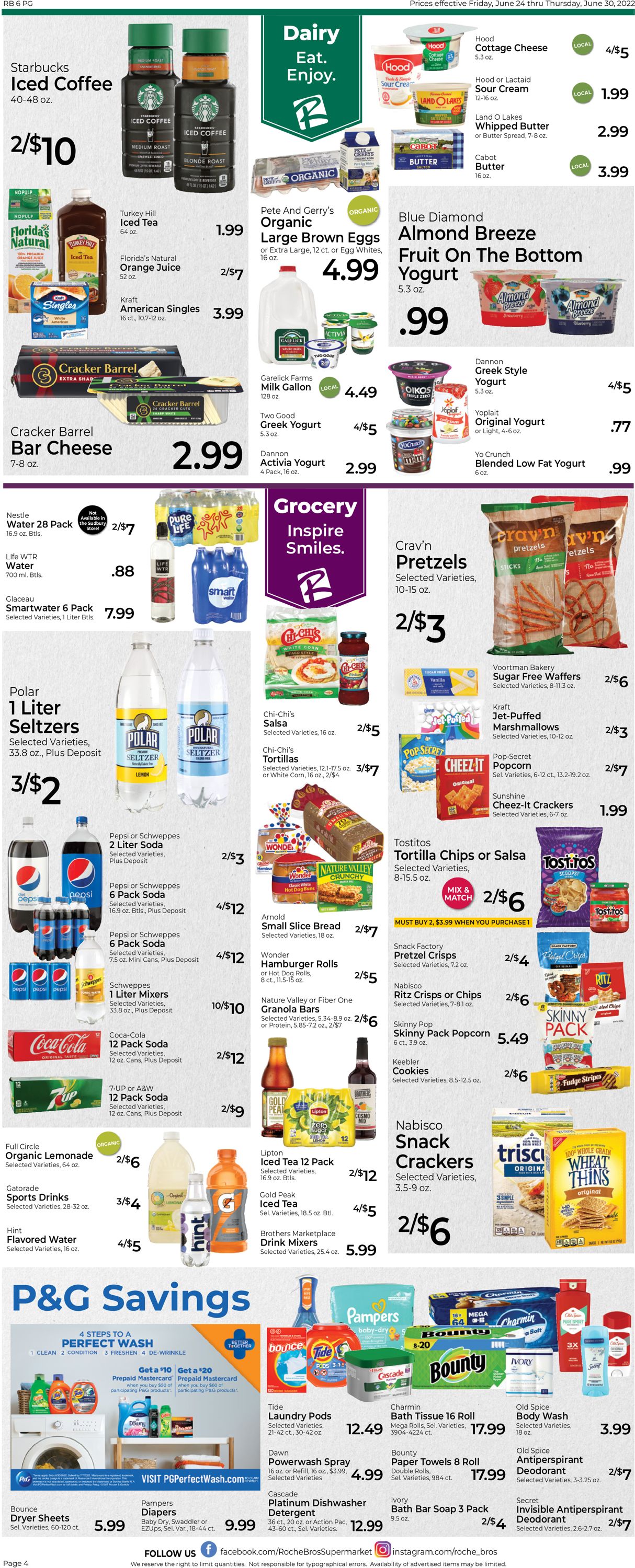 Roche Bros. Supermarkets Weekly Ad Circular - valid 06/24-06/30/2022 (Page 4)