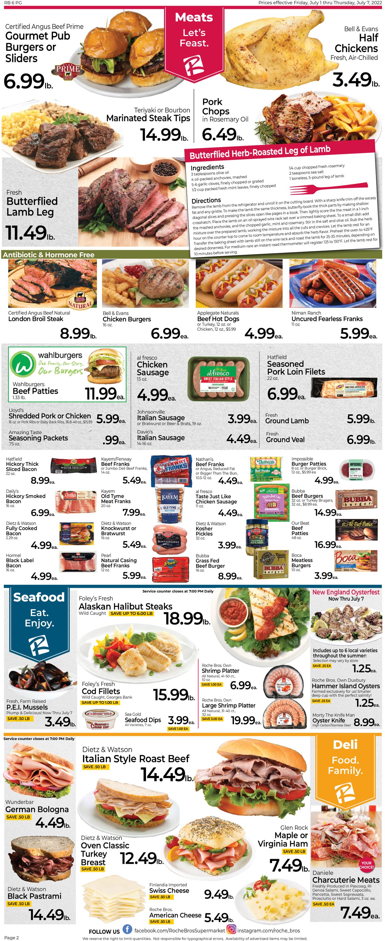 Roche Bros. Supermarkets - 4th of July Sale Weekly Ad Circular - valid 07/01-07/07/2022 (Page 2)