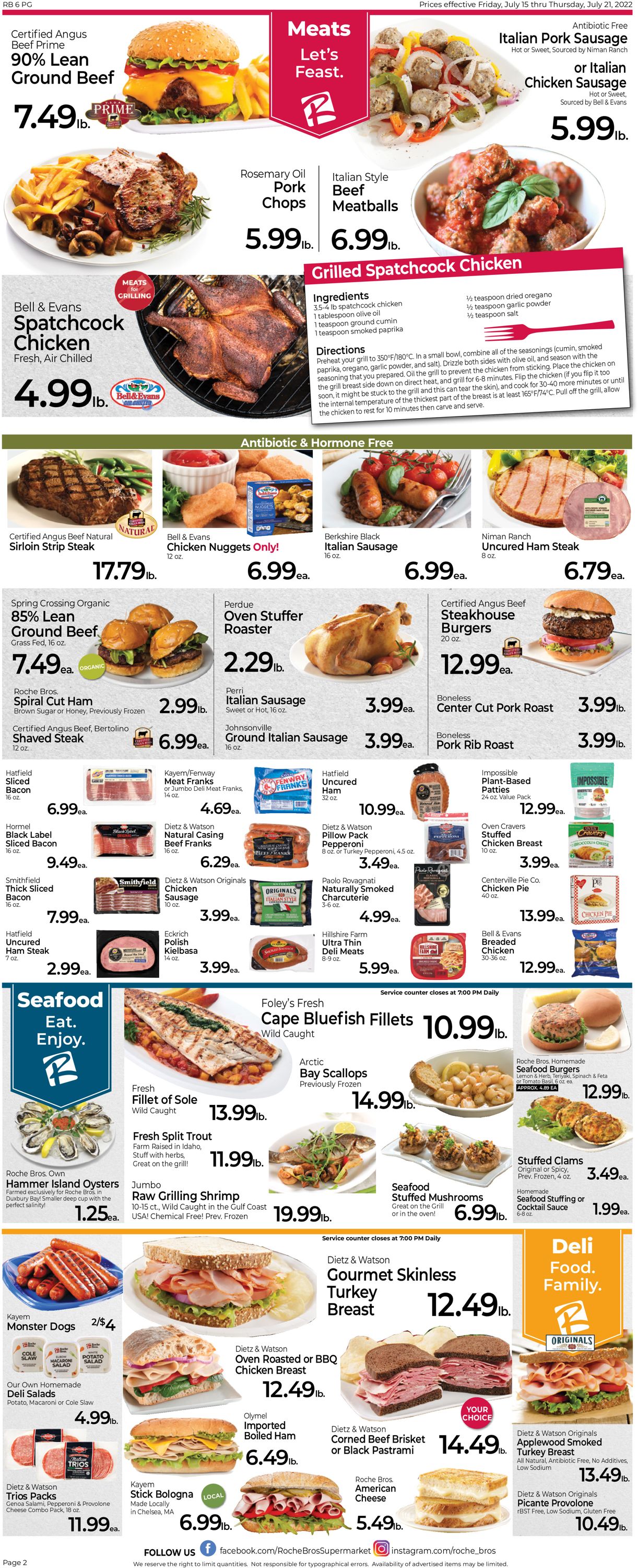 Roche Bros. Supermarkets Weekly Ad Circular - valid 07/15-07/21/2022 (Page 2)