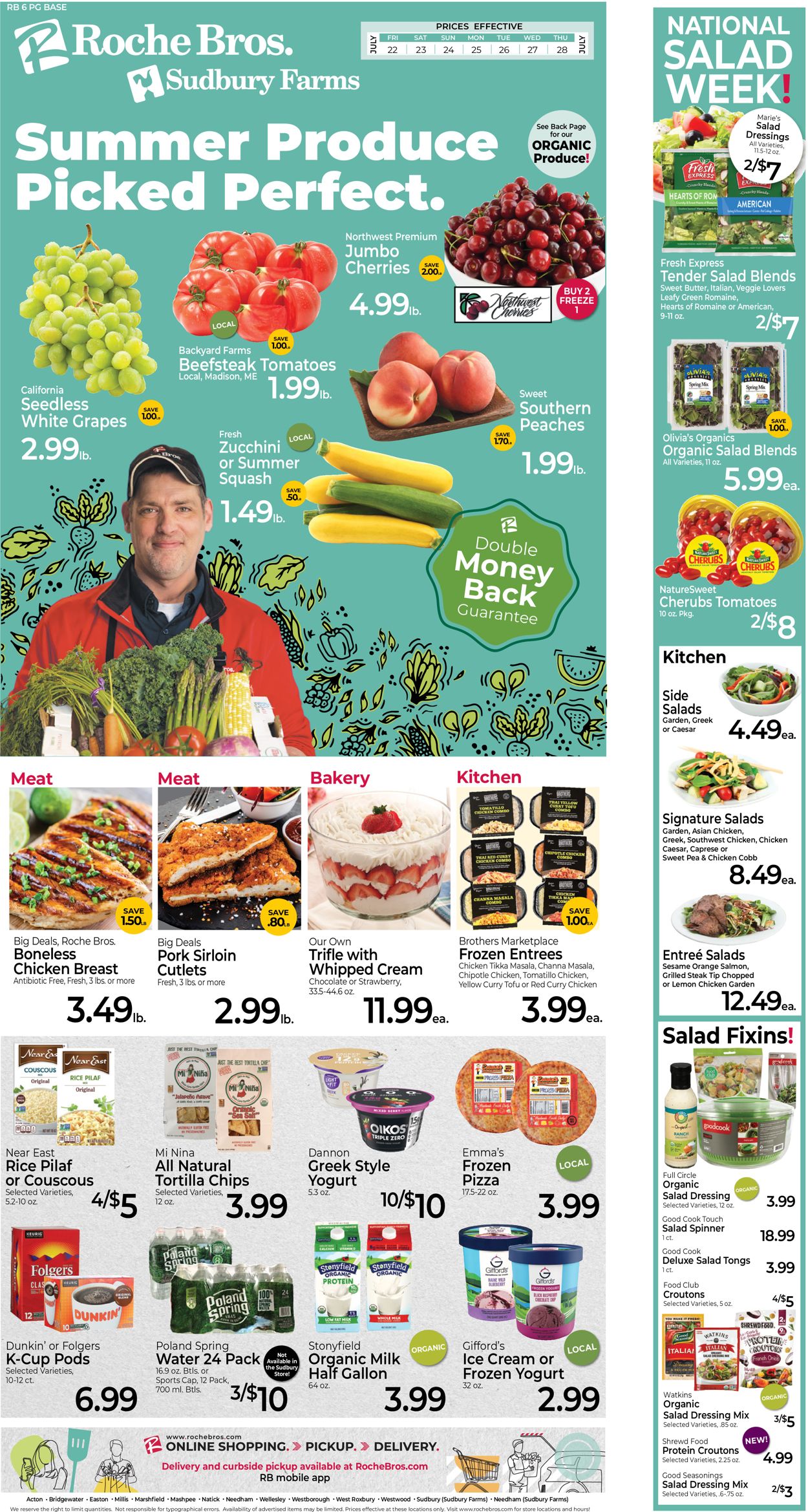 Roche Bros. Supermarkets Weekly Ad Circular - valid 07/22-07/28/2022