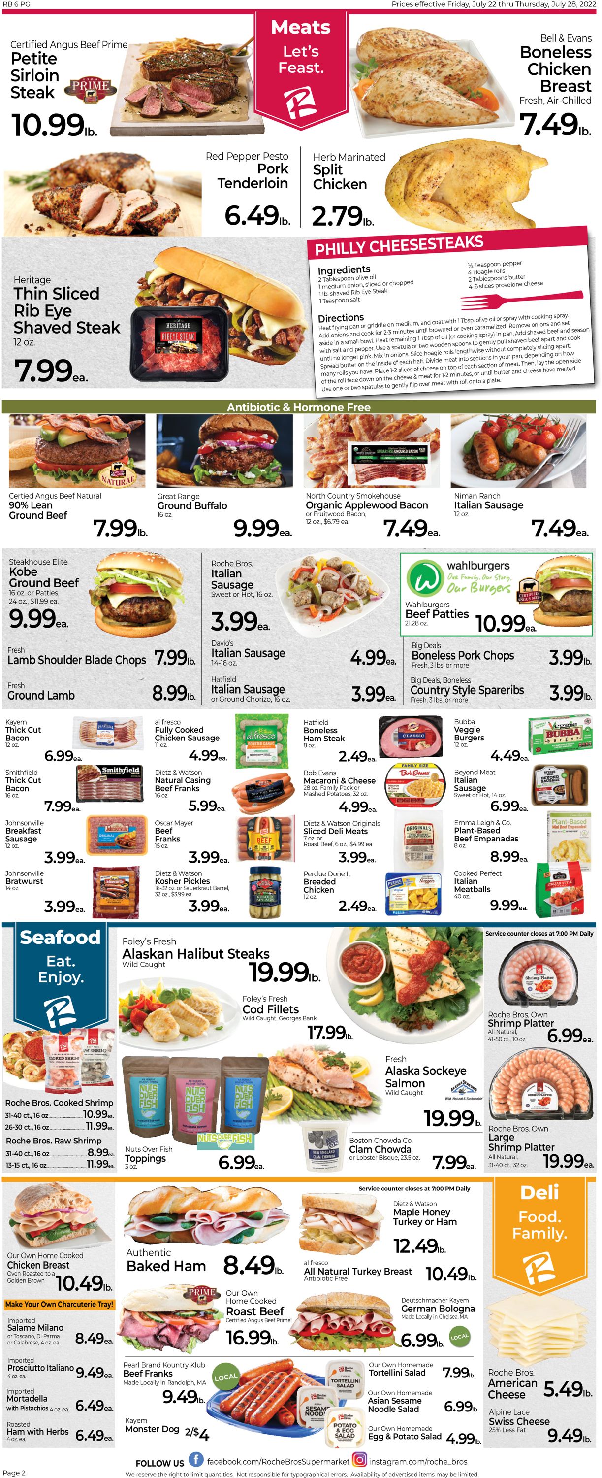 Roche Bros. Supermarkets Weekly Ad Circular - valid 07/22-07/28/2022 (Page 2)