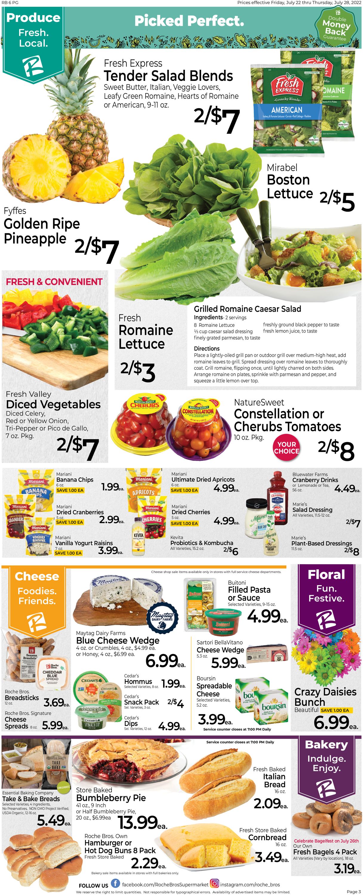 Roche Bros. Supermarkets Weekly Ad Circular - valid 07/22-07/28/2022 (Page 3)